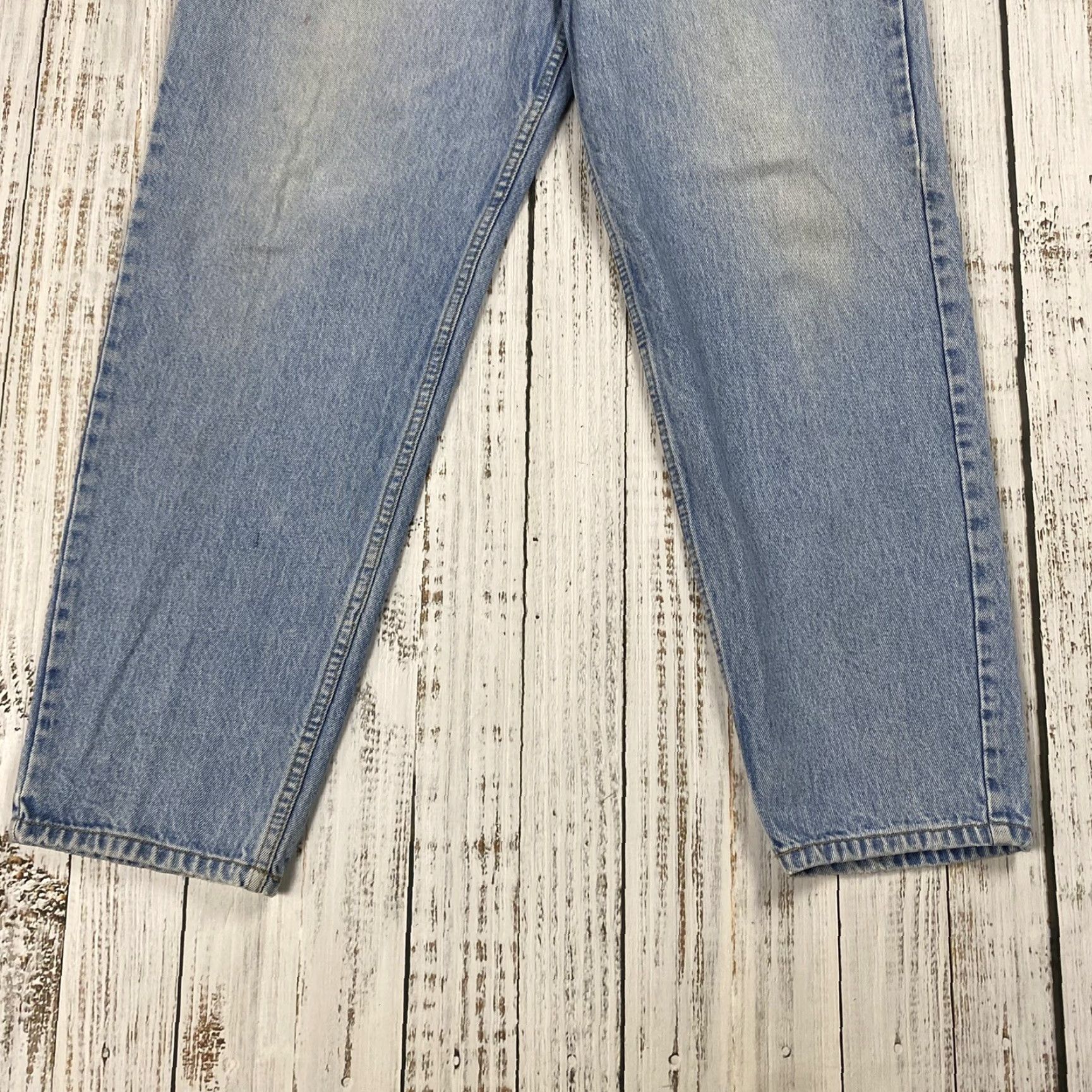 Denime VINTAGE Brittania Levis Tapered Light Wash Denim Jeans 34x30 90s Classic Mens Blue Size US 34 / EU 50 - 3 Thumbnail