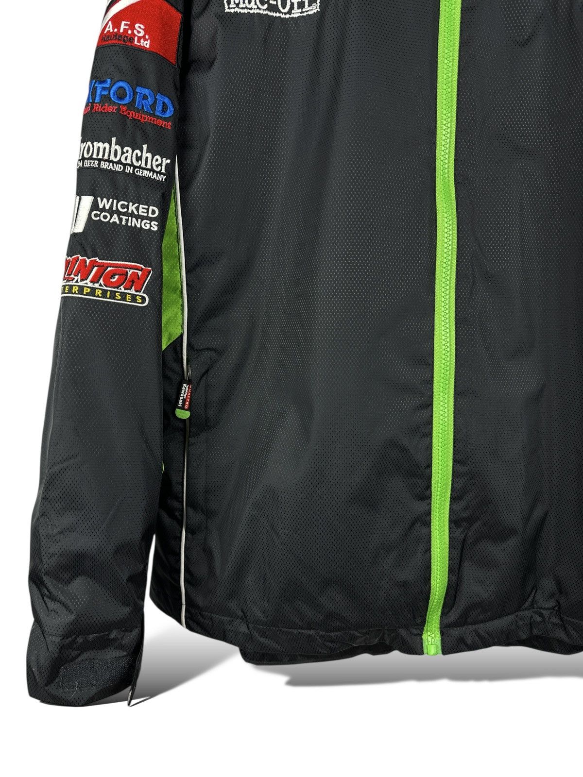 Vintage Kawasaki Quattro Plant Clinton Racing Jacket Full Zip Hooded Size US XS / EU 42 / 0 - 9 Thumbnail