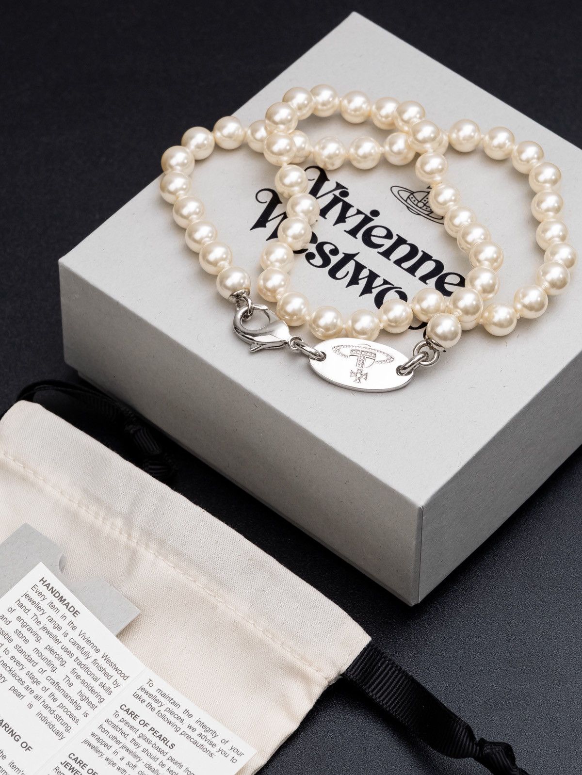 Vivienne Westwood Vivienne Westwood MAN Stuart Faux Pearl Necklace Size ONE SIZE - 2 Thumbnail