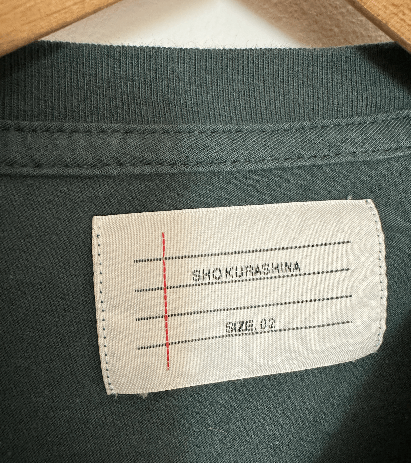 Japanese Brand Shokurashina Green Knit T-Shirt Size US M / EU 48-50 / 2 - 3 Thumbnail