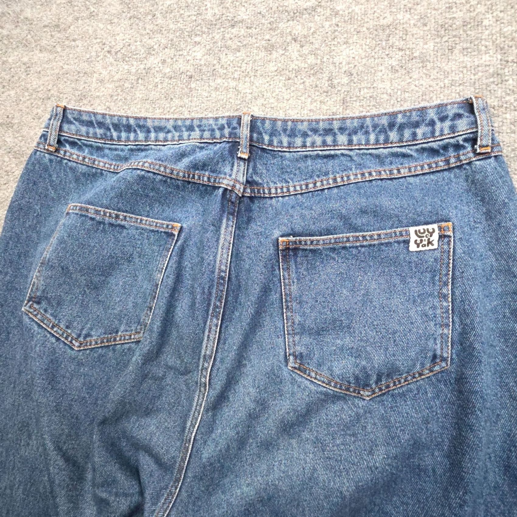 Vintage Lucy and Yak Jeans Womens W36 / L Blue Denim Tapered Relaxed High Rise Jeans Size 25" / US 0 / IT 36 - 3 Thumbnail