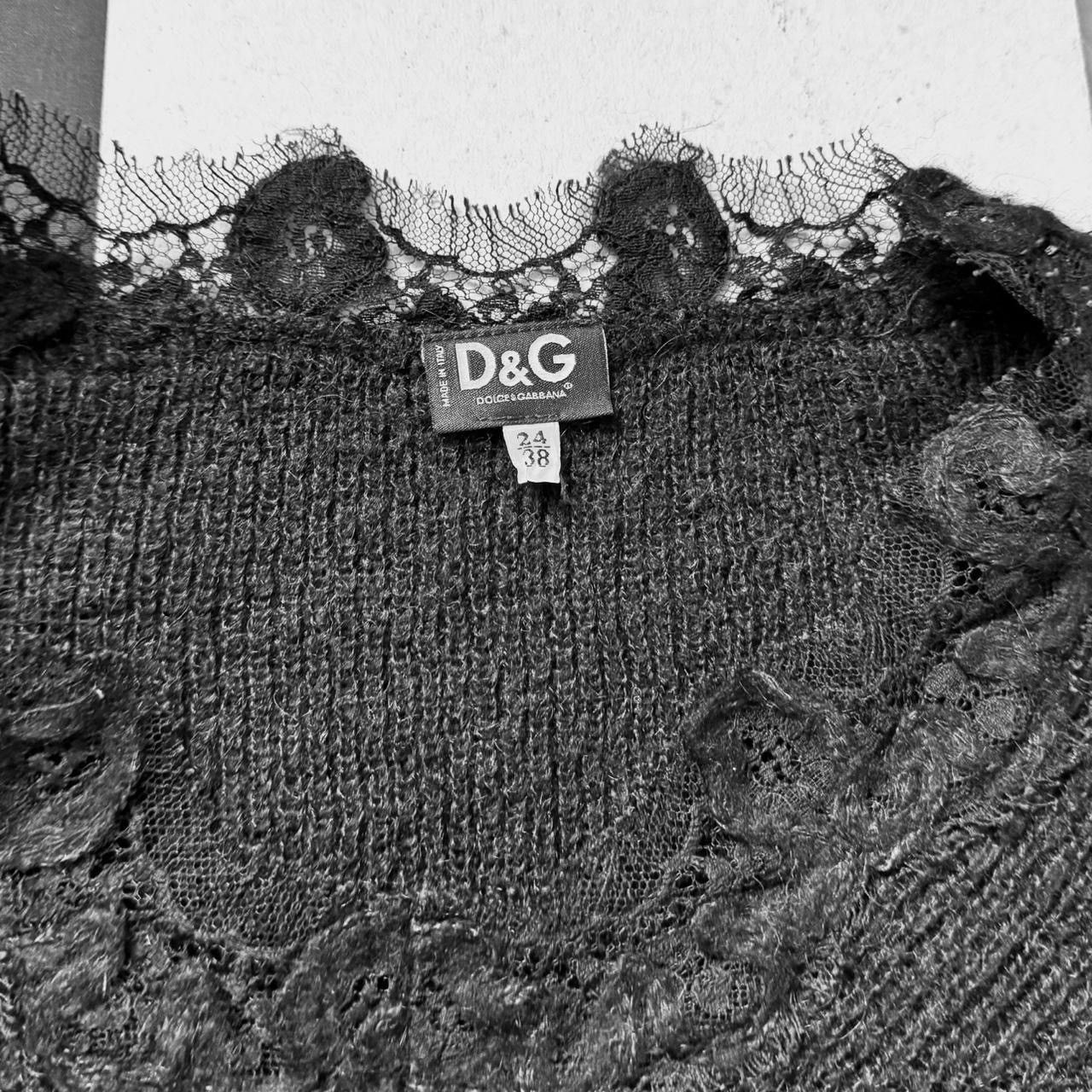 Dolce & Gabbana Dolce & Gabbana Wool Sweater with Lace Elements Size S / US 4 / IT 40 - 2 Thumbnail
