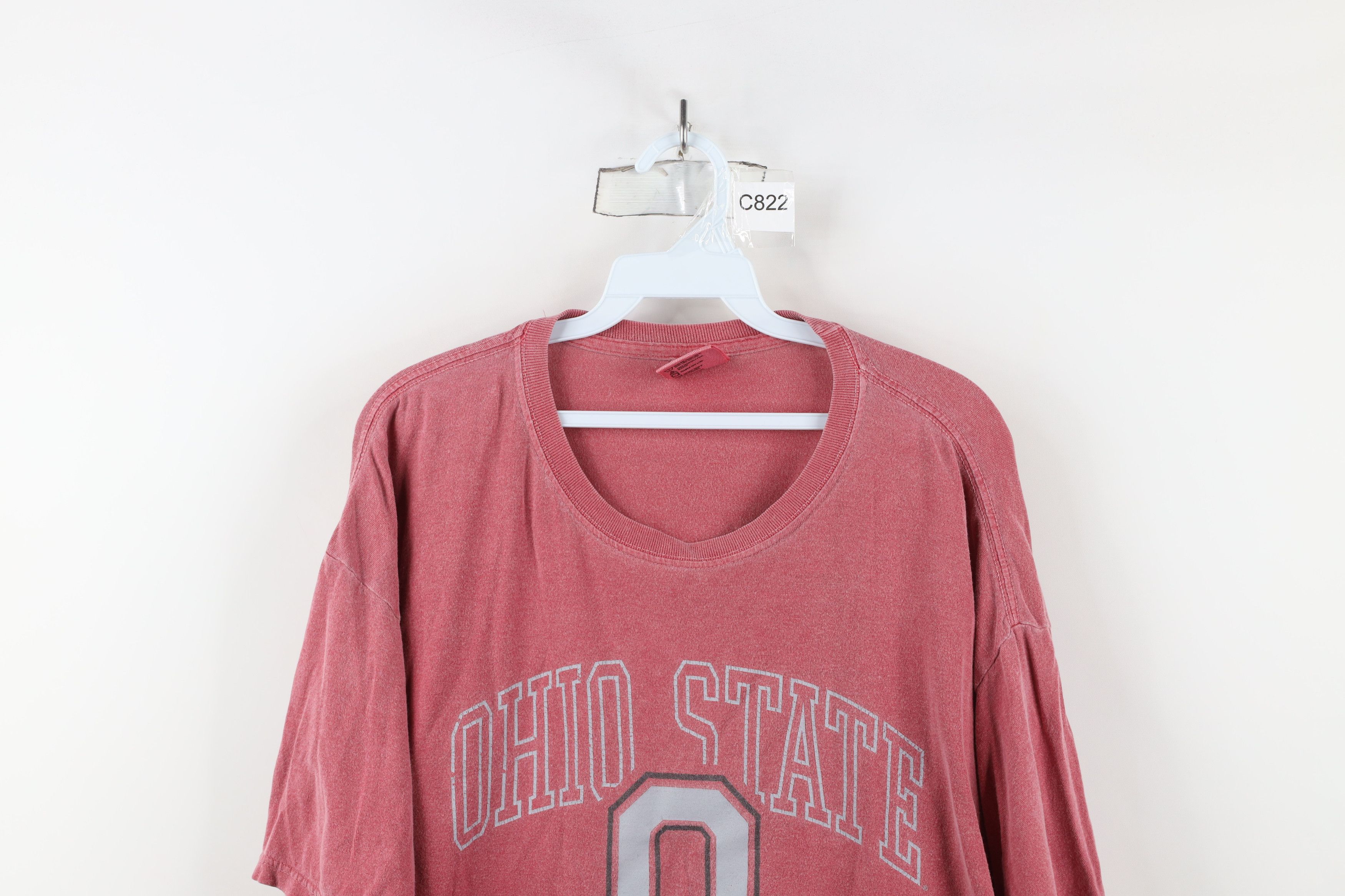 Vintage Vintage 90s Faded Ohio State University Short Sleeve T-Shirt Size US L / EU 52-54 / 3 - 2 Thumbnail