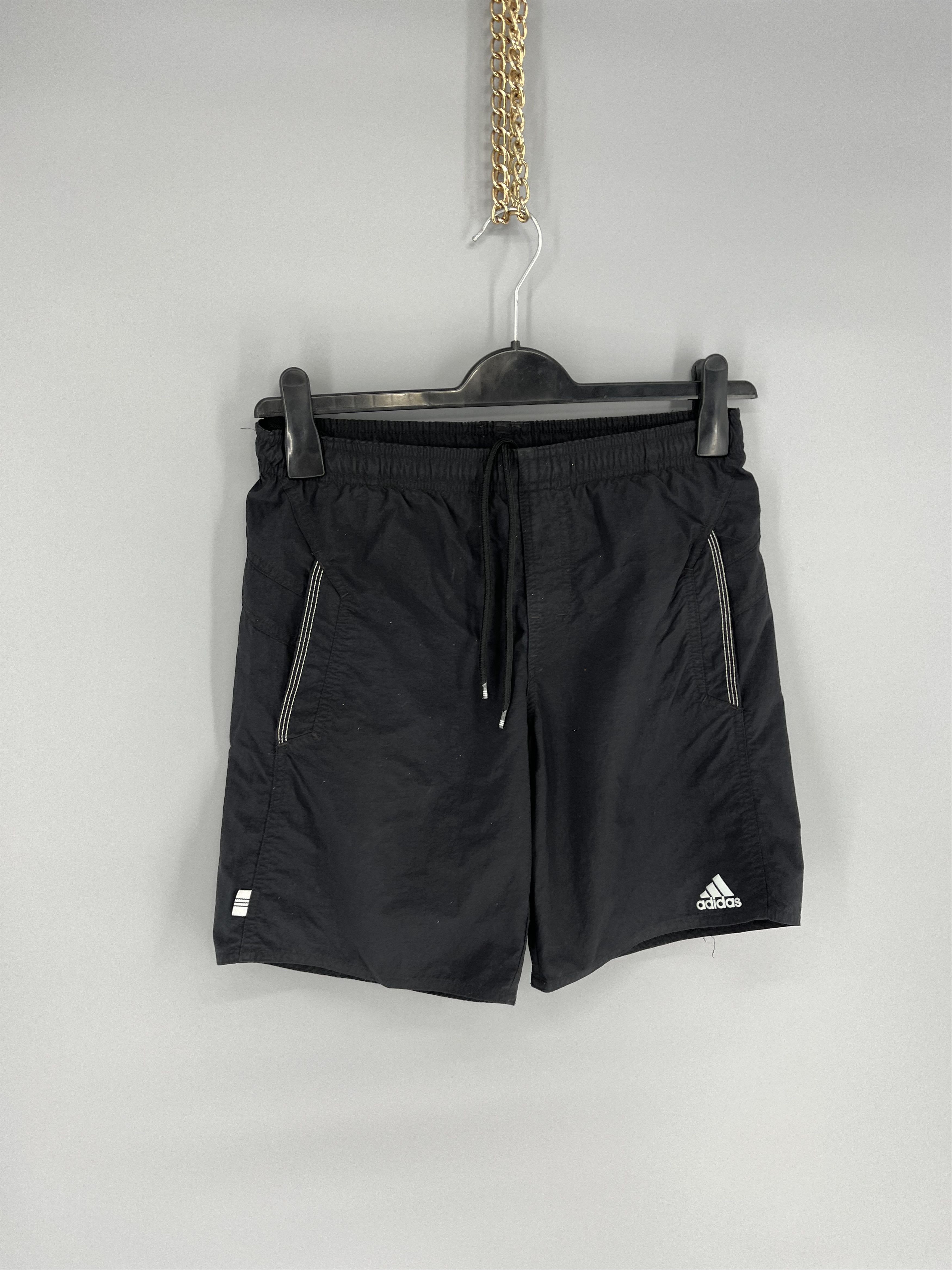 Adidas × Vintage Vintage Y2K Drill Adidas Stripes Logo Shorts Streetwear 90s Size US 30 / EU 46 - 2 Thumbnail
