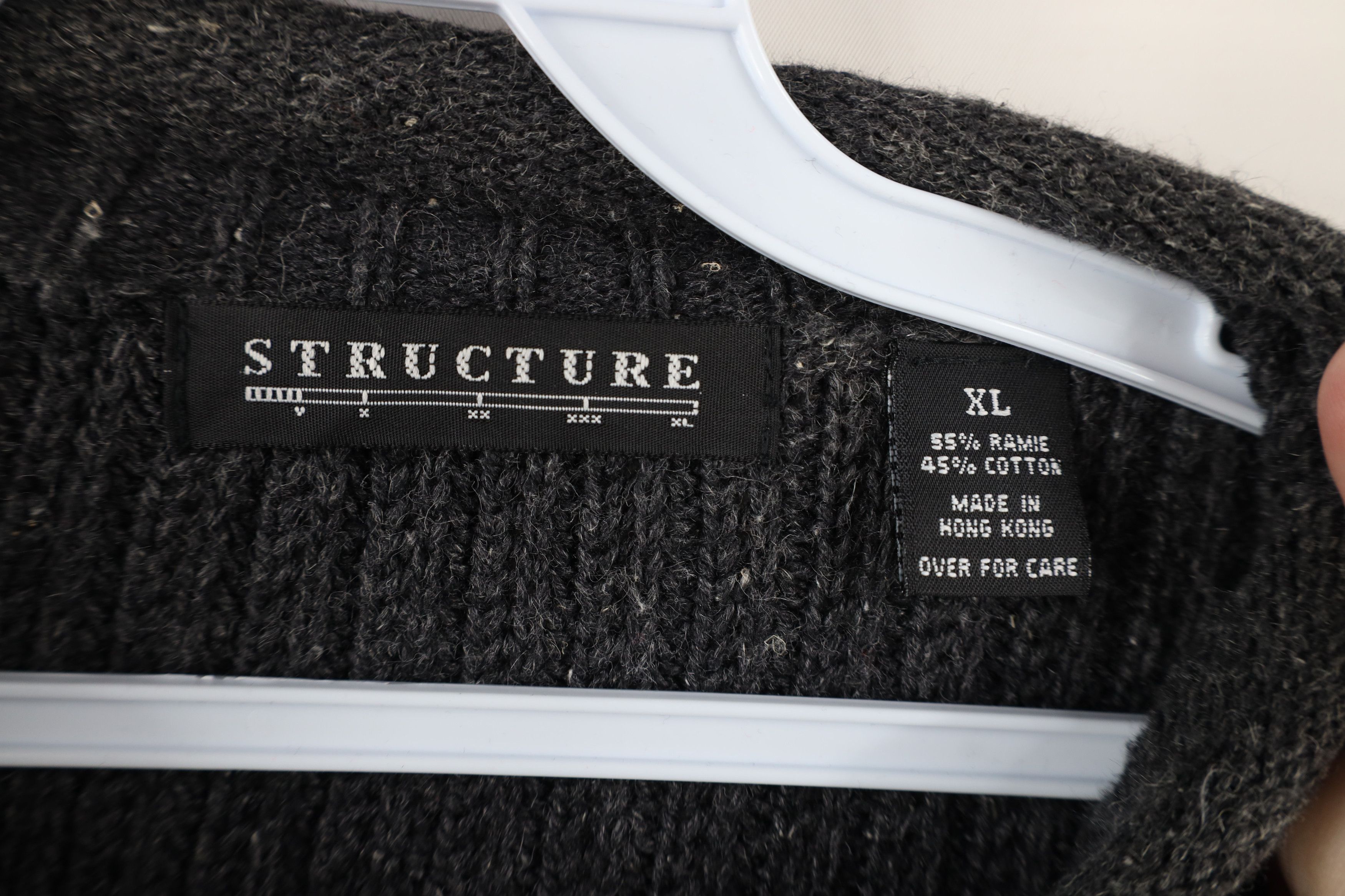 Vintage Vintage 90s Streetwear Heavyweight Marled Ribbed Sweater Size US XL / EU 56 / 4 - 7 Thumbnail