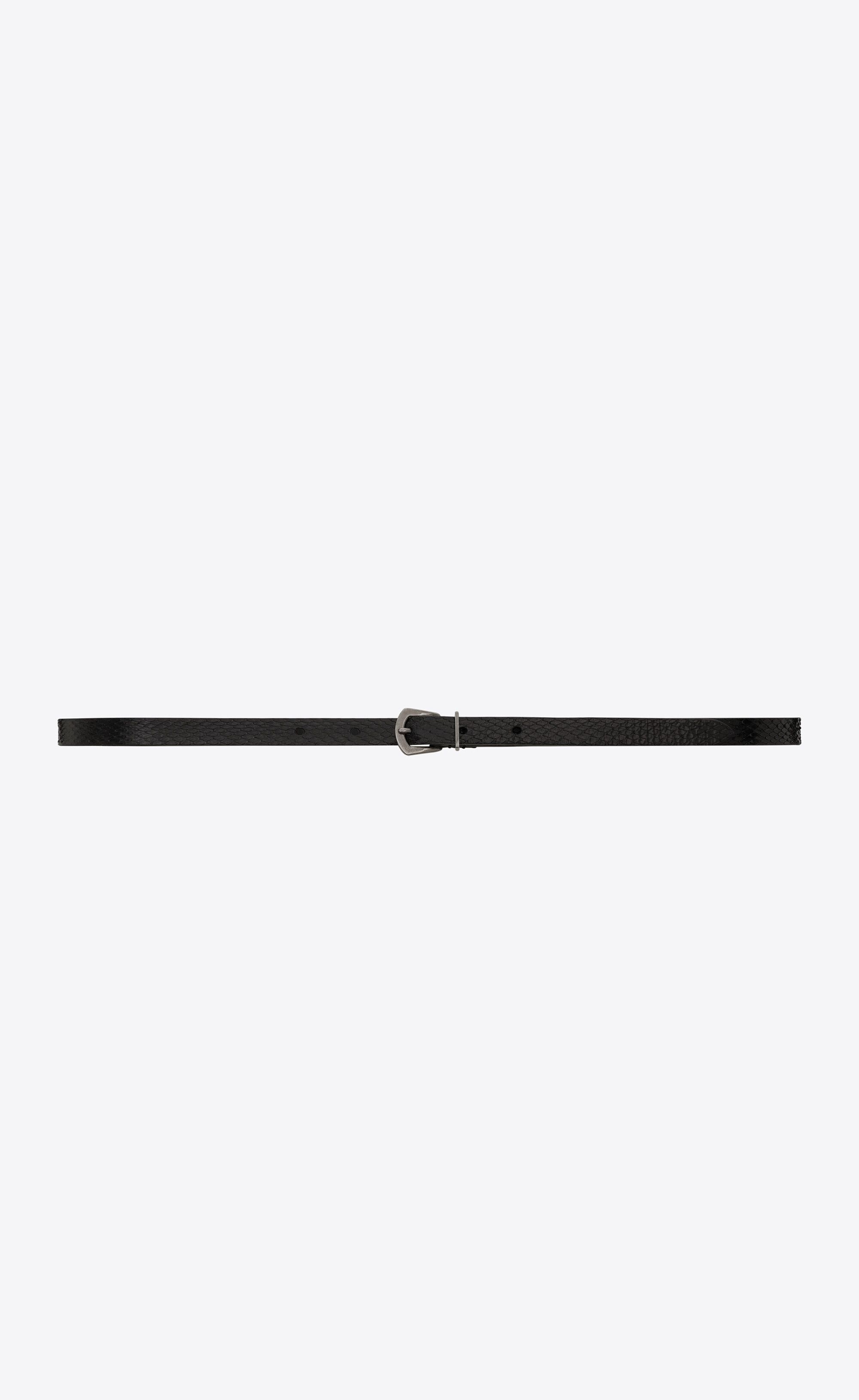 Saint Laurent Paris o1s1wg111024 Size: 95 / Rock n Roll Buckle Belt in Black Size ONE SIZE - 1 Thumbnail