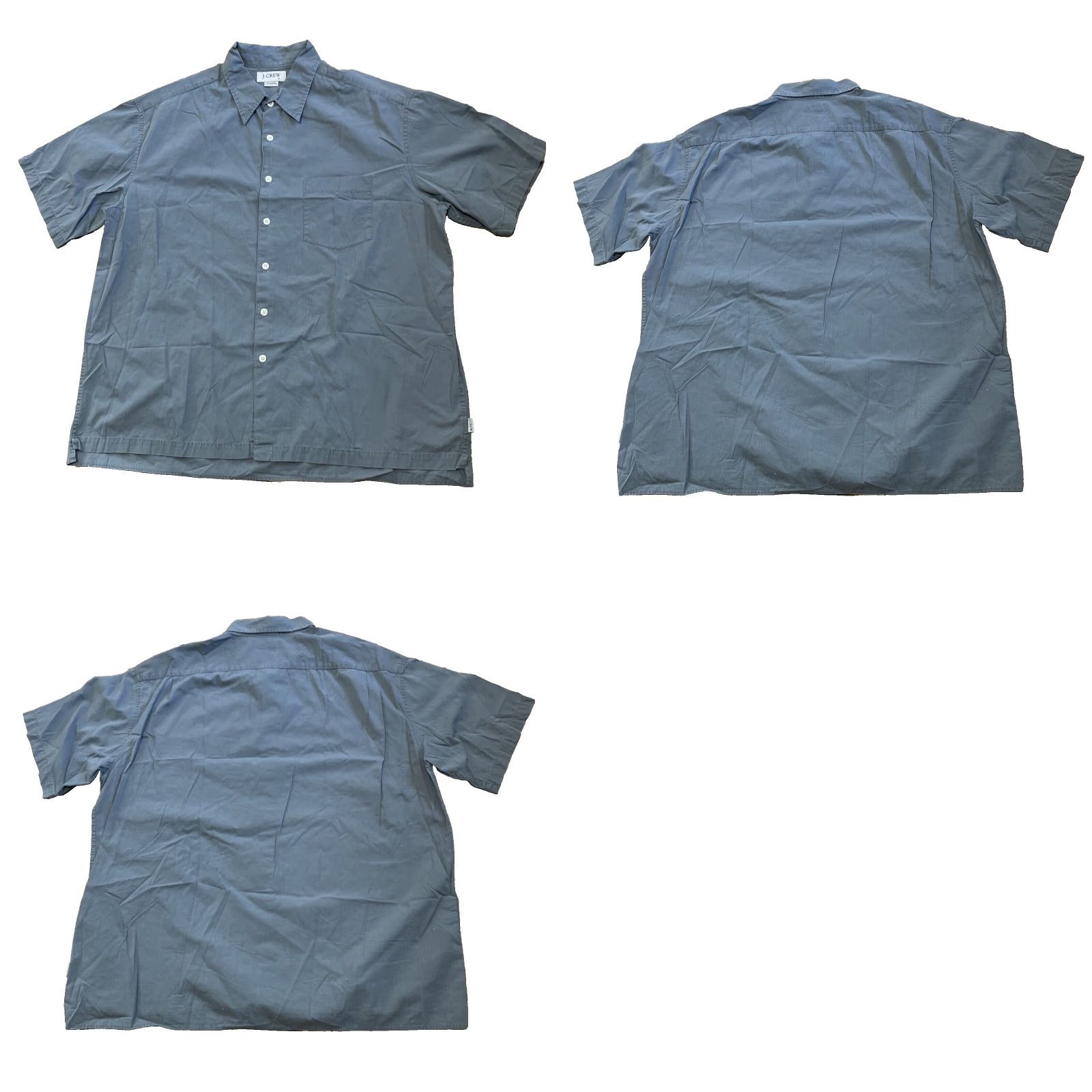 J.Crew VINTAGE J. Crew Shirt Men XL Green Button Light Twill Safari Pocket Classic Cotton Camp Shirt Size US XL / EU 56 / 4 - 11 Thumbnail