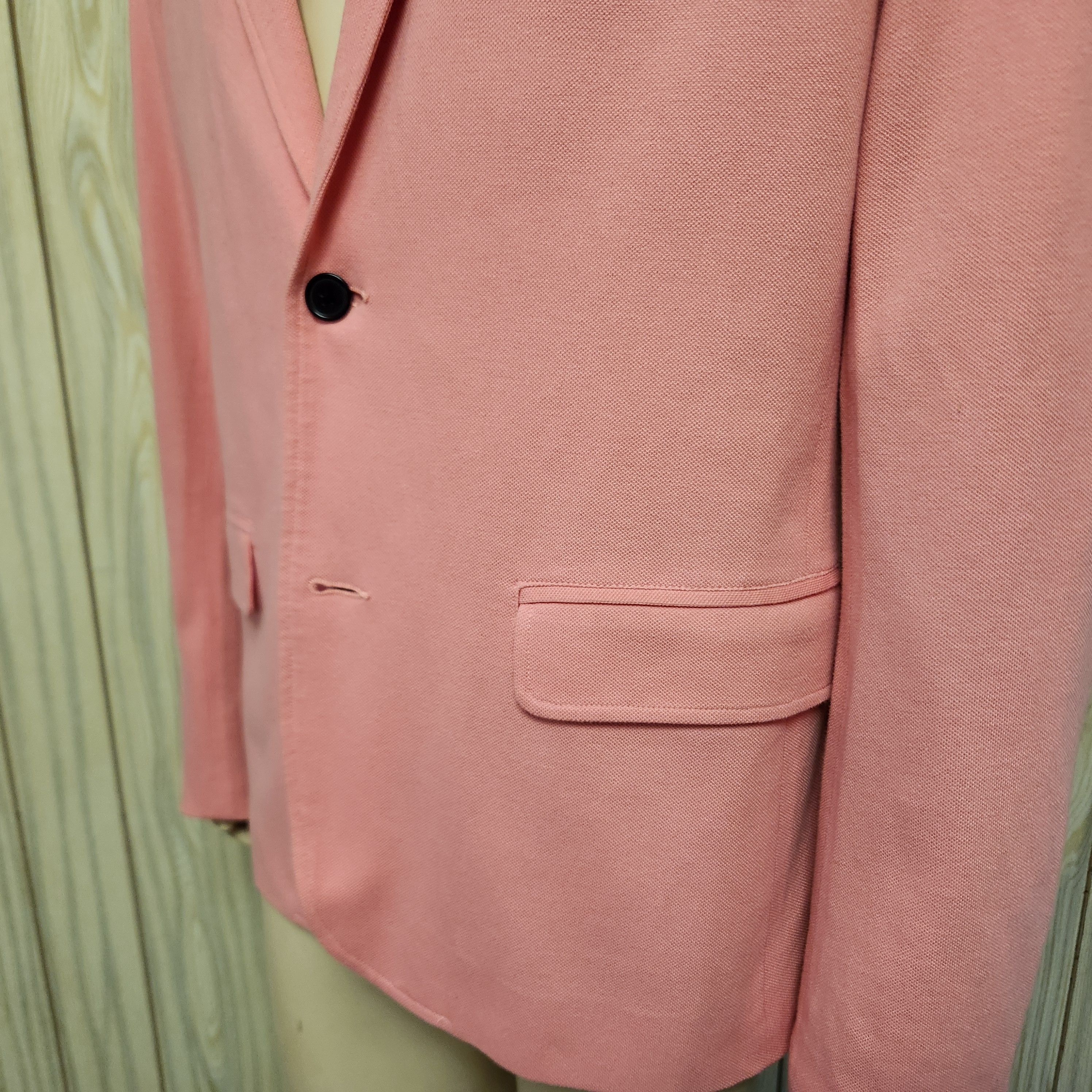Guess Guess pink cotton blazer L men's two button jacket Size 42R - 3 Thumbnail