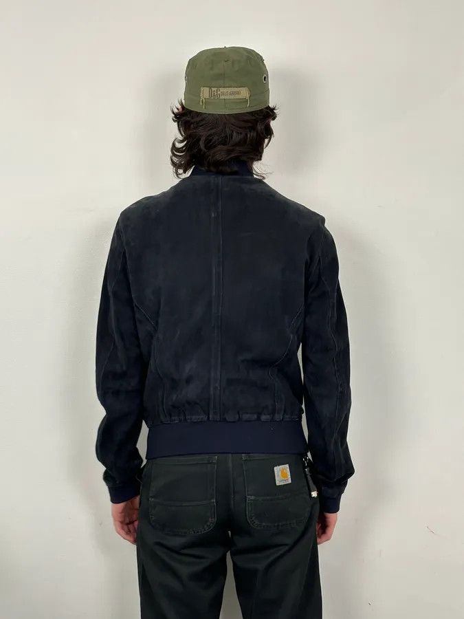 Dolce & Gabbana 2010s Dolce & Gabbana Navy Leather Bomber Jacket Size US M / EU 48-50 / 2 - 3 Thumbnail