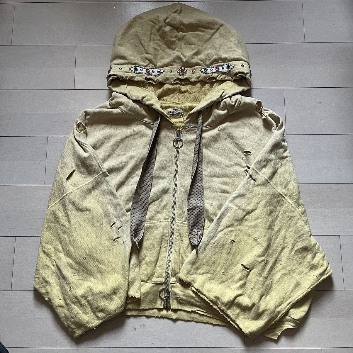 Kapital Kapital Thriller Damaged Devil Studs Zip Hoodie Size US L / EU 52-54 / 3 - 1 Thumbnail