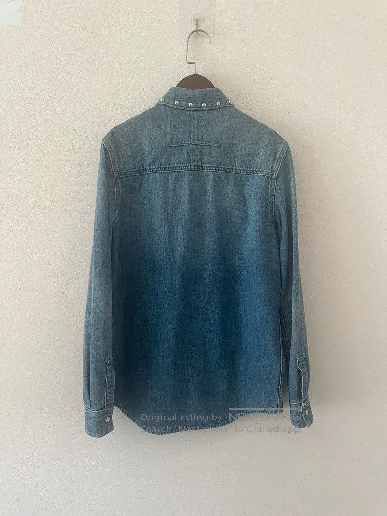 Givenchy Givenchy Studded Denim Shirt Jacket Coat Size XXS / US 00 / IT 34 - 2 Thumbnail