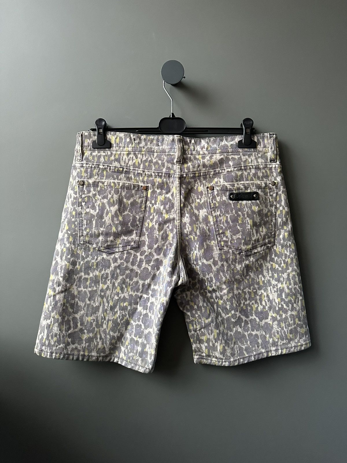 Just Cavalli Just Cavalli Denim Leopard Shorts Size 48 Size 34" / US 12 / IT 48 - 4 Thumbnail