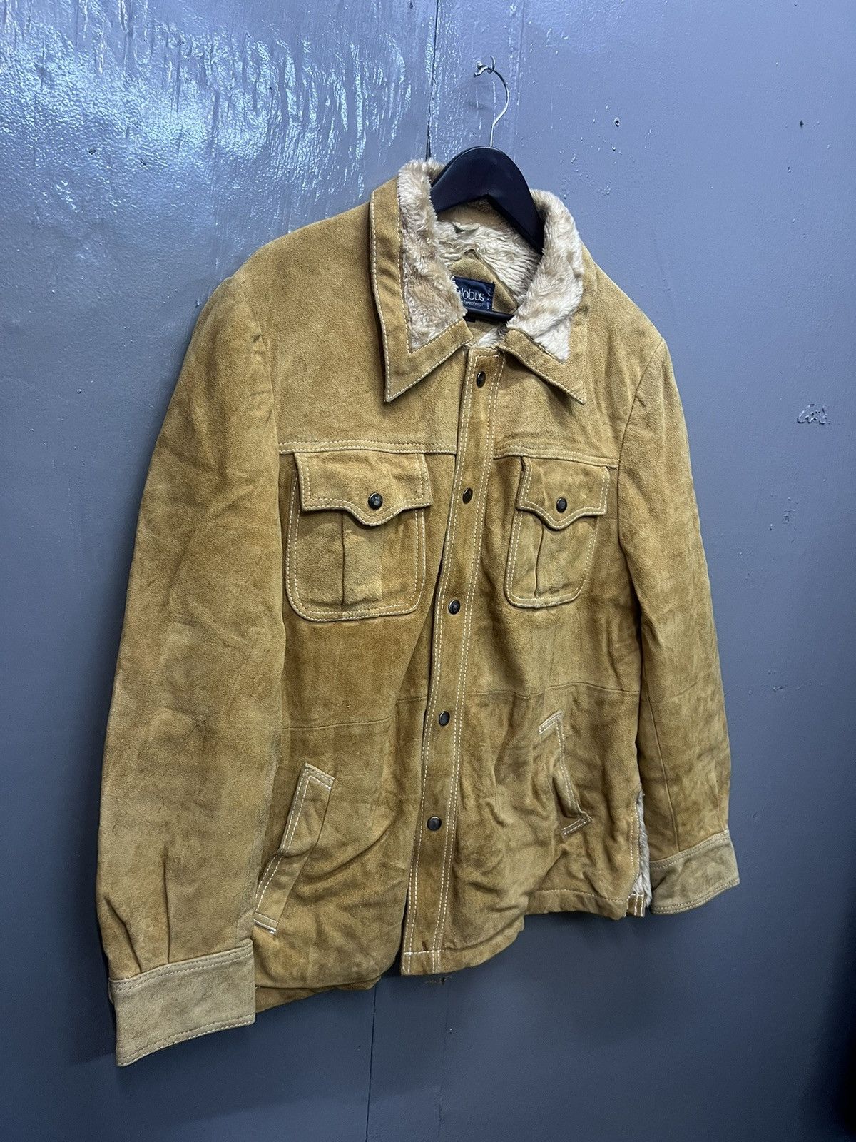 Genuine Leather Vintage Globus International Suede Leather Jacket Size US L / EU 52-54 / 3 - 2 Thumbnail