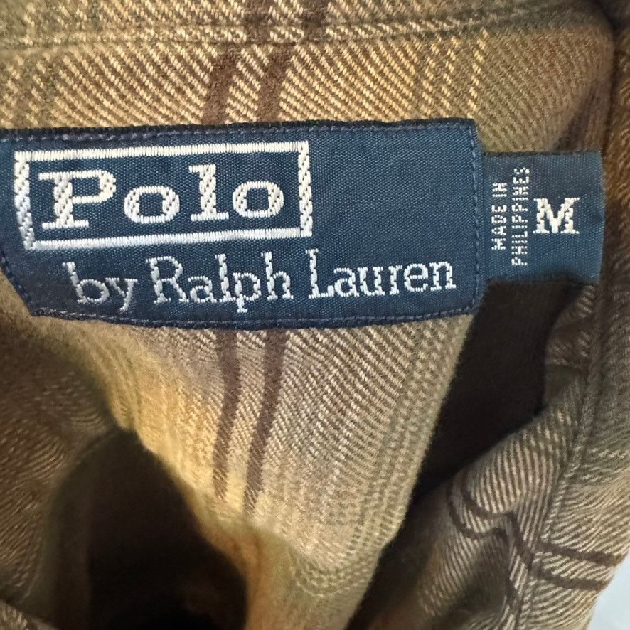 Polo Ralph Lauren Polo Ralph Lauren Brown Plaid Flannel Shirt Medium Casual Size US M / EU 48-50 / 2 - 5 Thumbnail