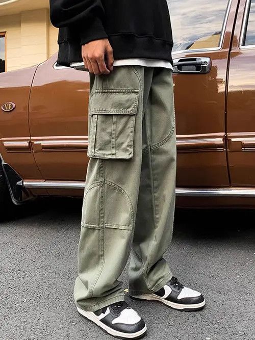 Japanese Brand Light Green High Street Vintage Loose Casual Pants Size US 30 / EU 46 - 2 Thumbnail