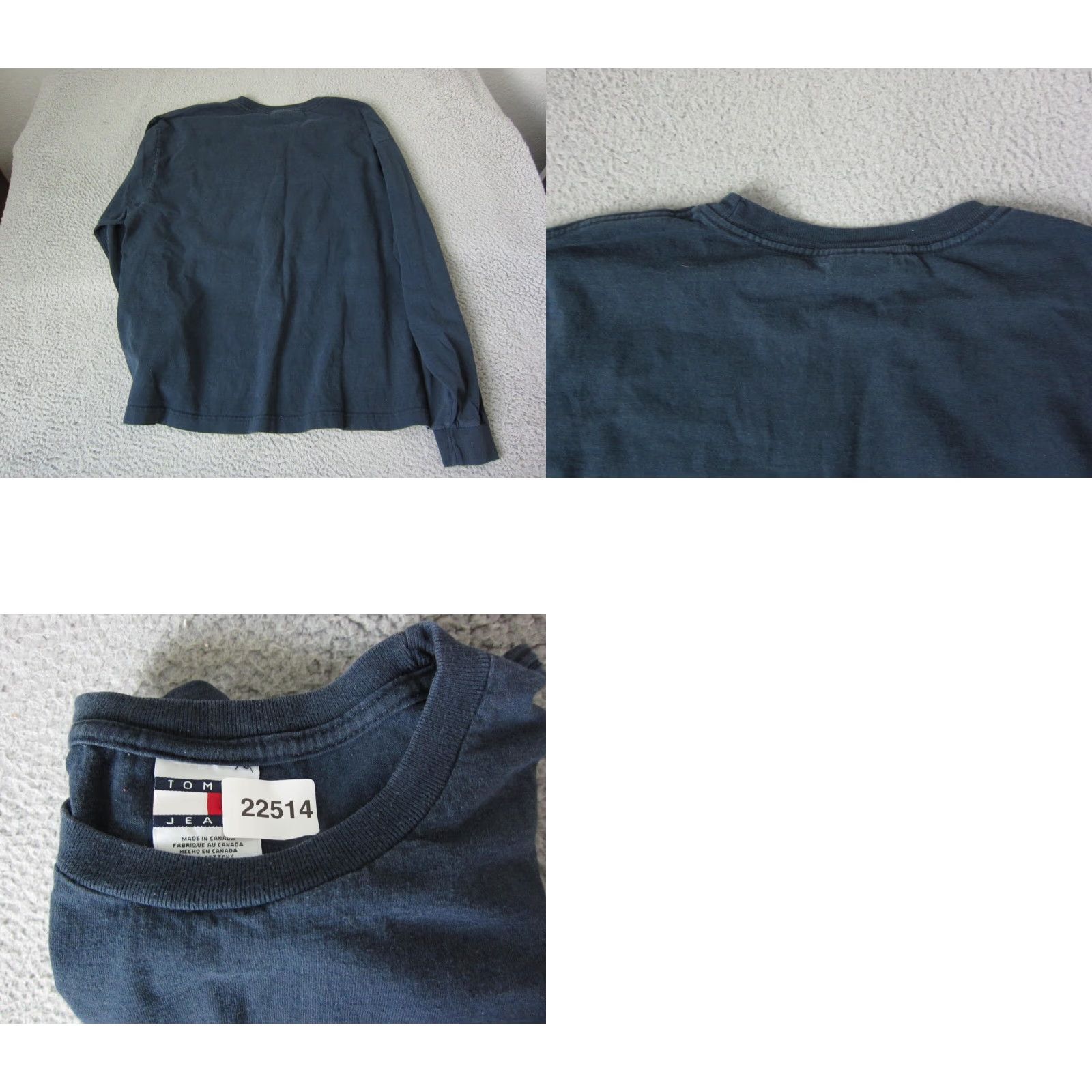 Tommy Hilfiger VINTAGE Tommy Hilfiger Shirt Mens L Blue 90s Canada Cotton Casual T-Shirt Size US L / EU 52-54 / 3 - 9 Thumbnail