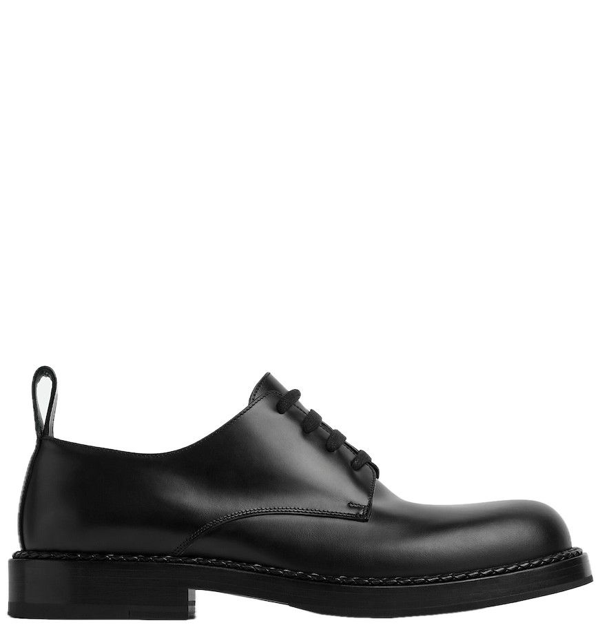 Bottega Veneta Bottega Veneta Strut Lace-Up Shoes 'Black' Size US 7 / EU 40 - 1 Thumbnail