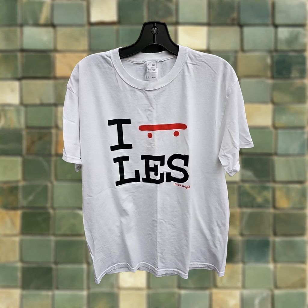 Vintage VINTAGE I Skate LES LOWER EAST SIDE NEW YORK CITY Mike Wright Tee Shirt L White Men's Short Sleeve Graphic Print Size US L / EU 52-54 / 3 - 1 Thumbnail
