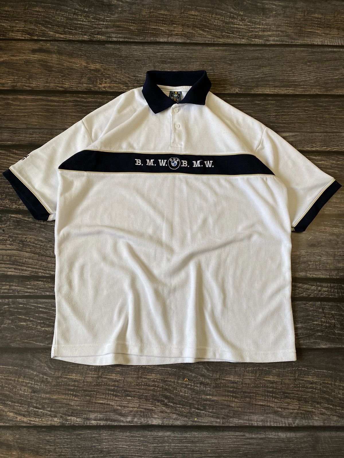 BMW × Japanese Brand 90’s BMW embroidered centre logo shirt Size US XL / EU 56 / 4 - 2 Thumbnail