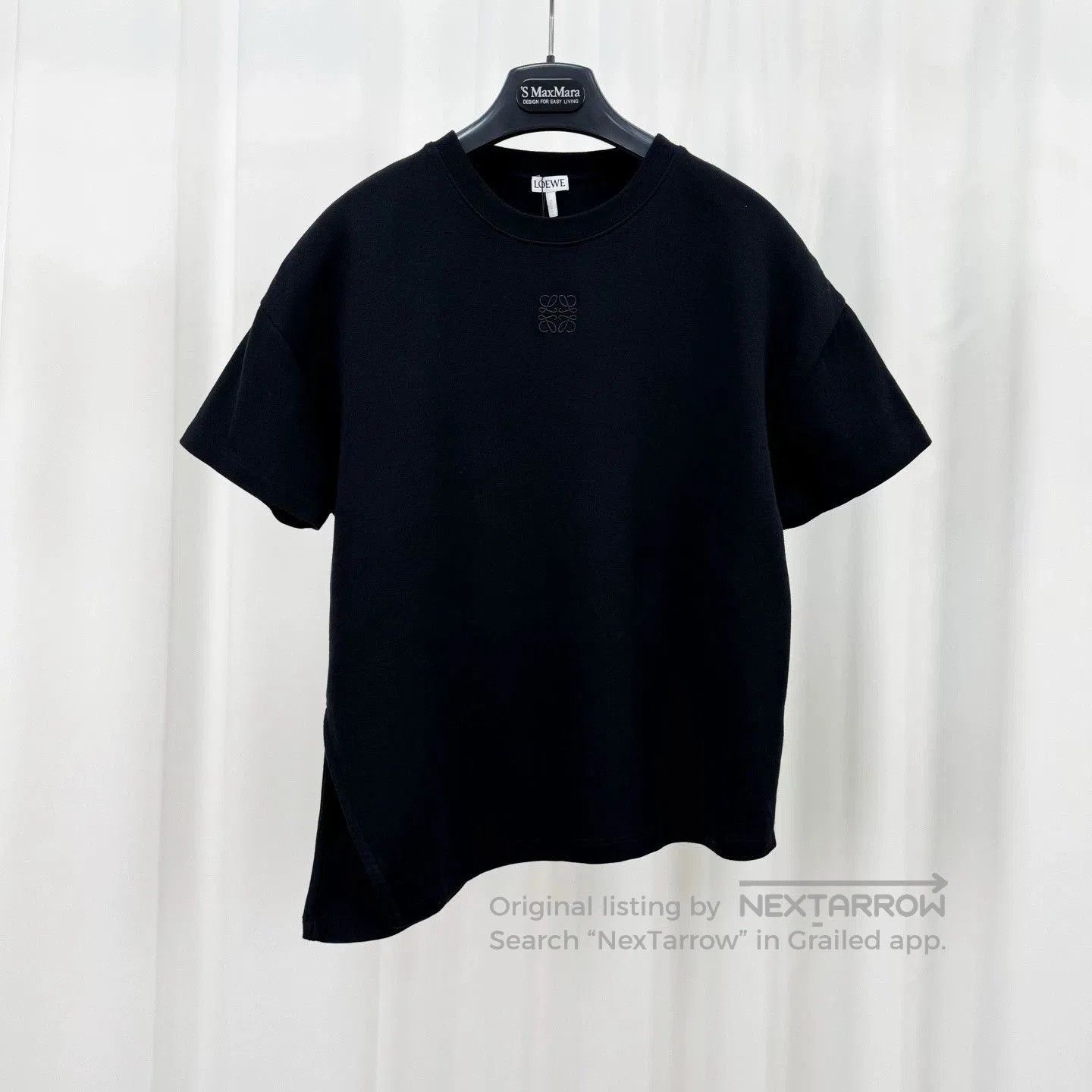 Loewe Loewe Irregular Hem Embroidered Logo Tee. Size US XS / EU 42 / 0 - 1 Thumbnail