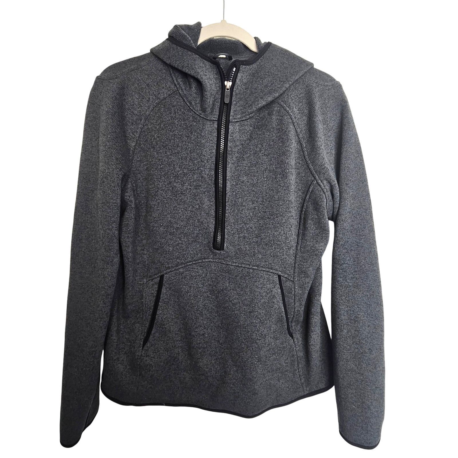 Lululemon Lululemon Thank You Hoodie Sweatshirt Sz 10 Half Zip Active Size L / US 10 / IT 46 - 1 Thumbnail