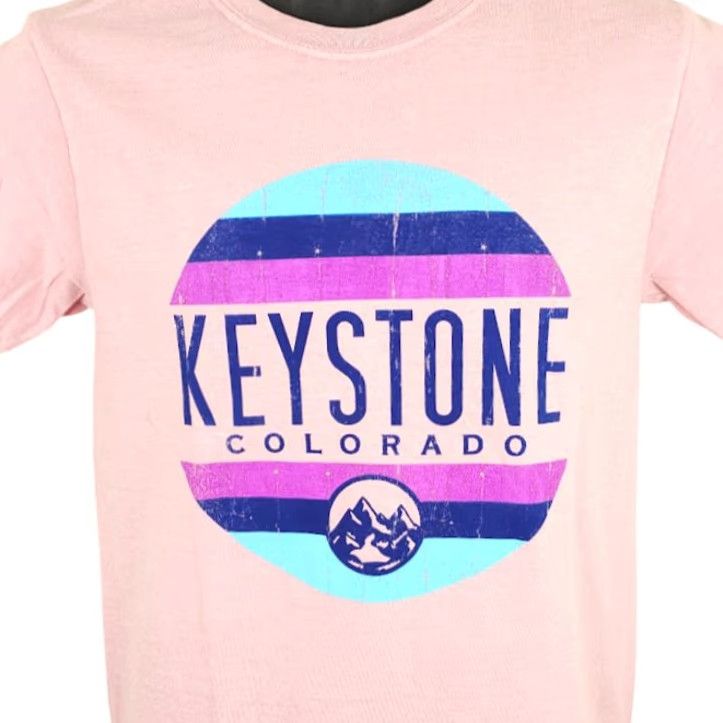 Gildan Keystone Colorado T Shirt Mens Size Small Pink Ski Travel Destination Tee Size US S / EU 44-46 / 1 - 2 Thumbnail
