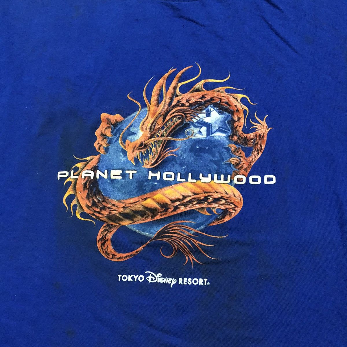 Planet Hollywood Rare Distressed Vintage Disney X Planet Hollywood Dragon Tee Size US L / EU 52-54 / 3 - 4 Thumbnail