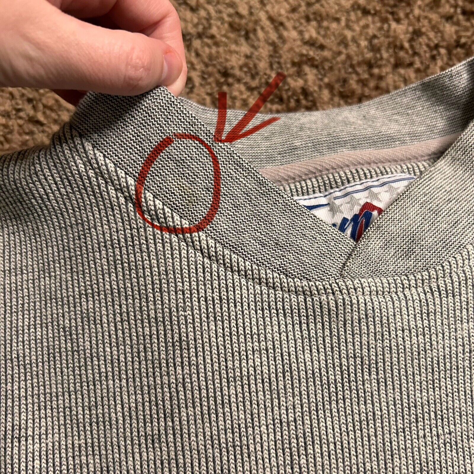 Other Vintage Team One Grey Denver Broncos Crew Sweater Size US XL / EU 56 / 4 - 13 Thumbnail