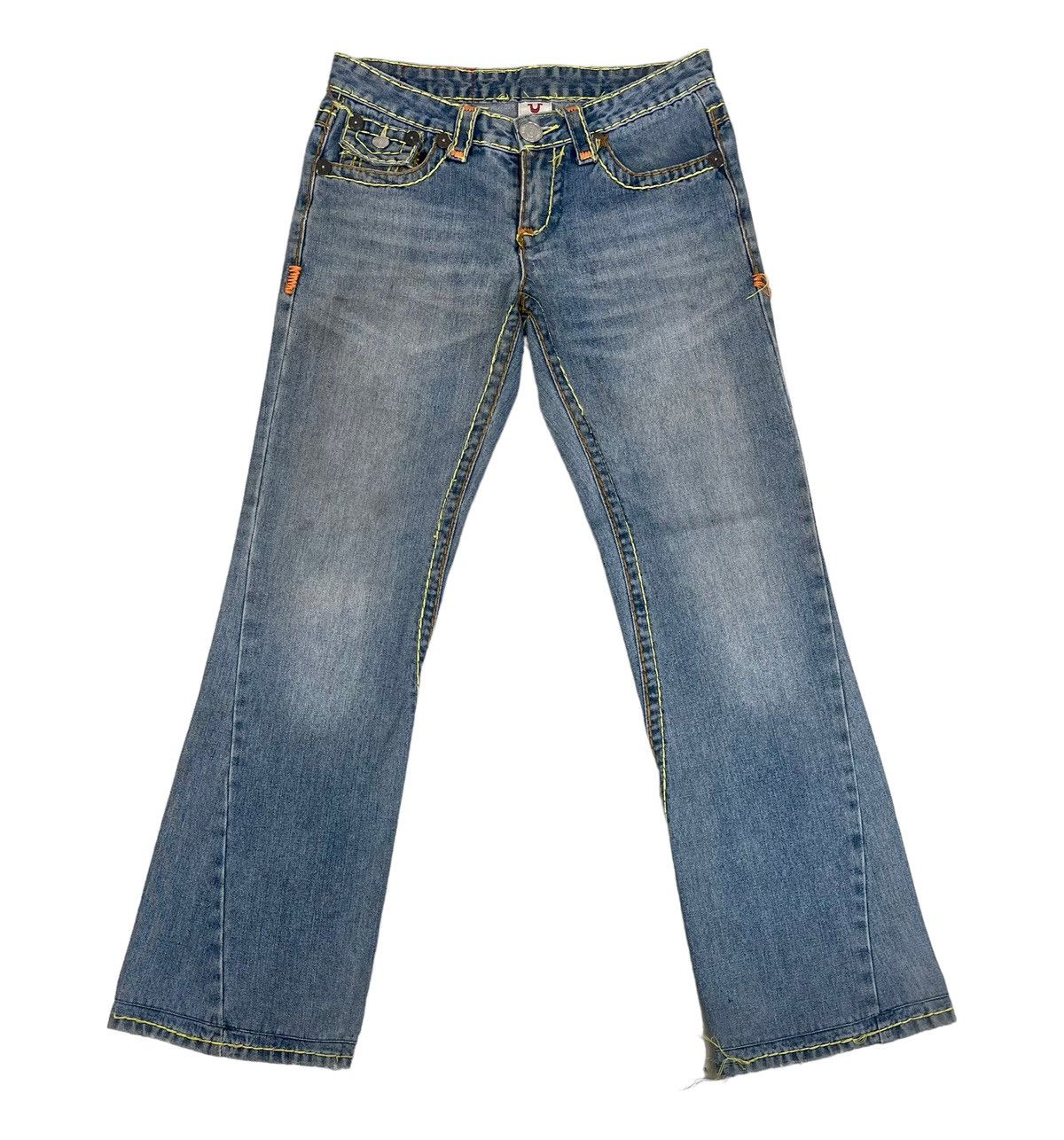 True Religion FLARED Vintage Distressed True Religion Joey Jeans Size US 30 / EU 46 - 3 Thumbnail
