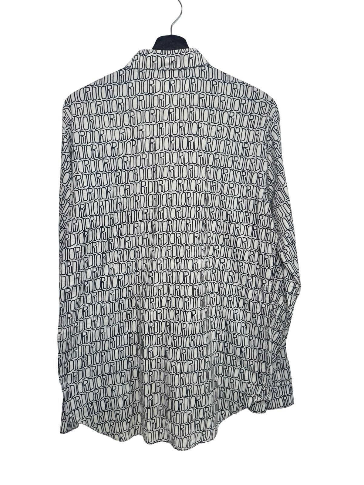 Dior Dior World Logo Print Shirt SZ 39 – Made in Italy Size 38R - 2 Thumbnail