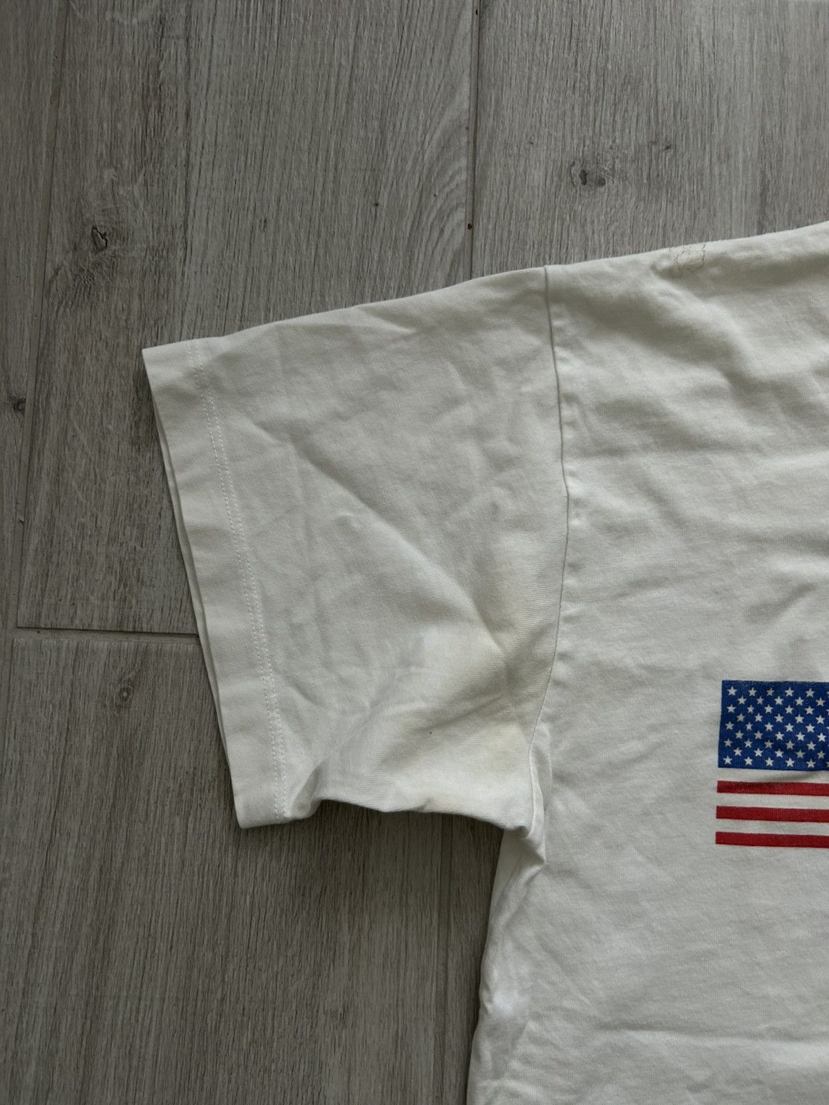 Gosha Rubchinskiy Gosha Rubchinskiy Triple Flag White T-shirt Size US M / EU 48-50 / 2 - 2 Thumbnail