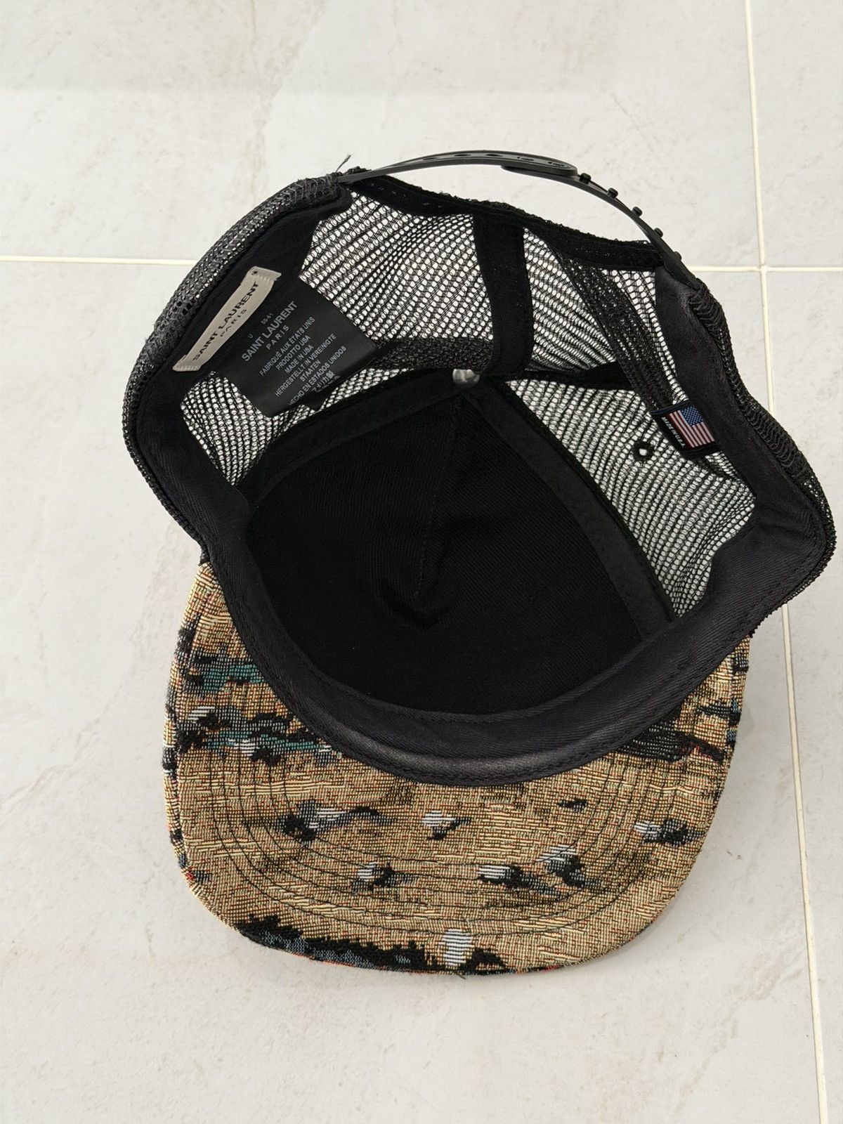 Saint Laurent Paris Saint Laurent SS16 Moon USA Flag Snapback Size ONE SIZE - 2 Thumbnail