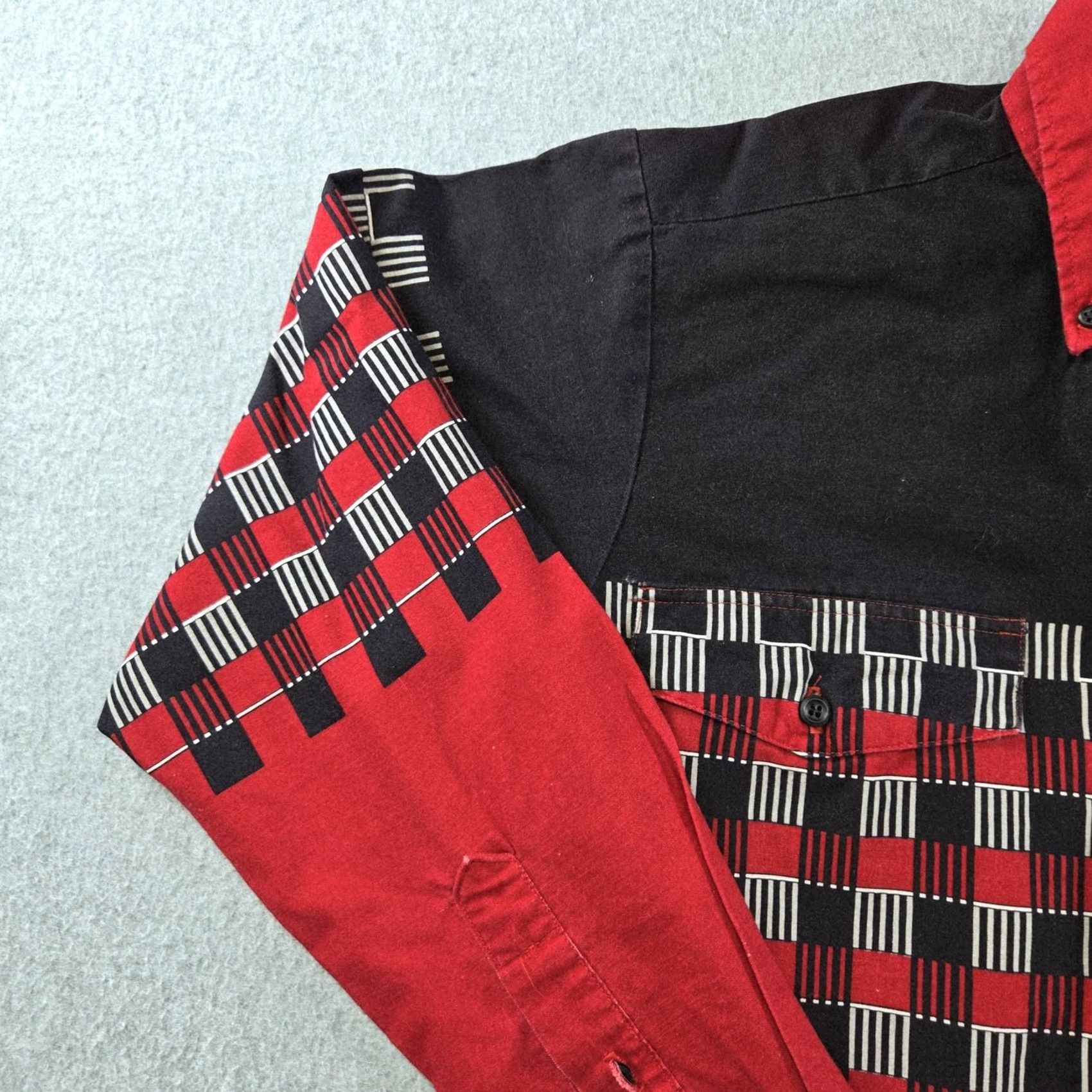 Brooks VINTAGE Brooks & Dunn Shirt Mens S Red Check Long Sleeve Button Up Regular Fit Cotton Size US S / EU 44-46 / 1 - 3 Thumbnail