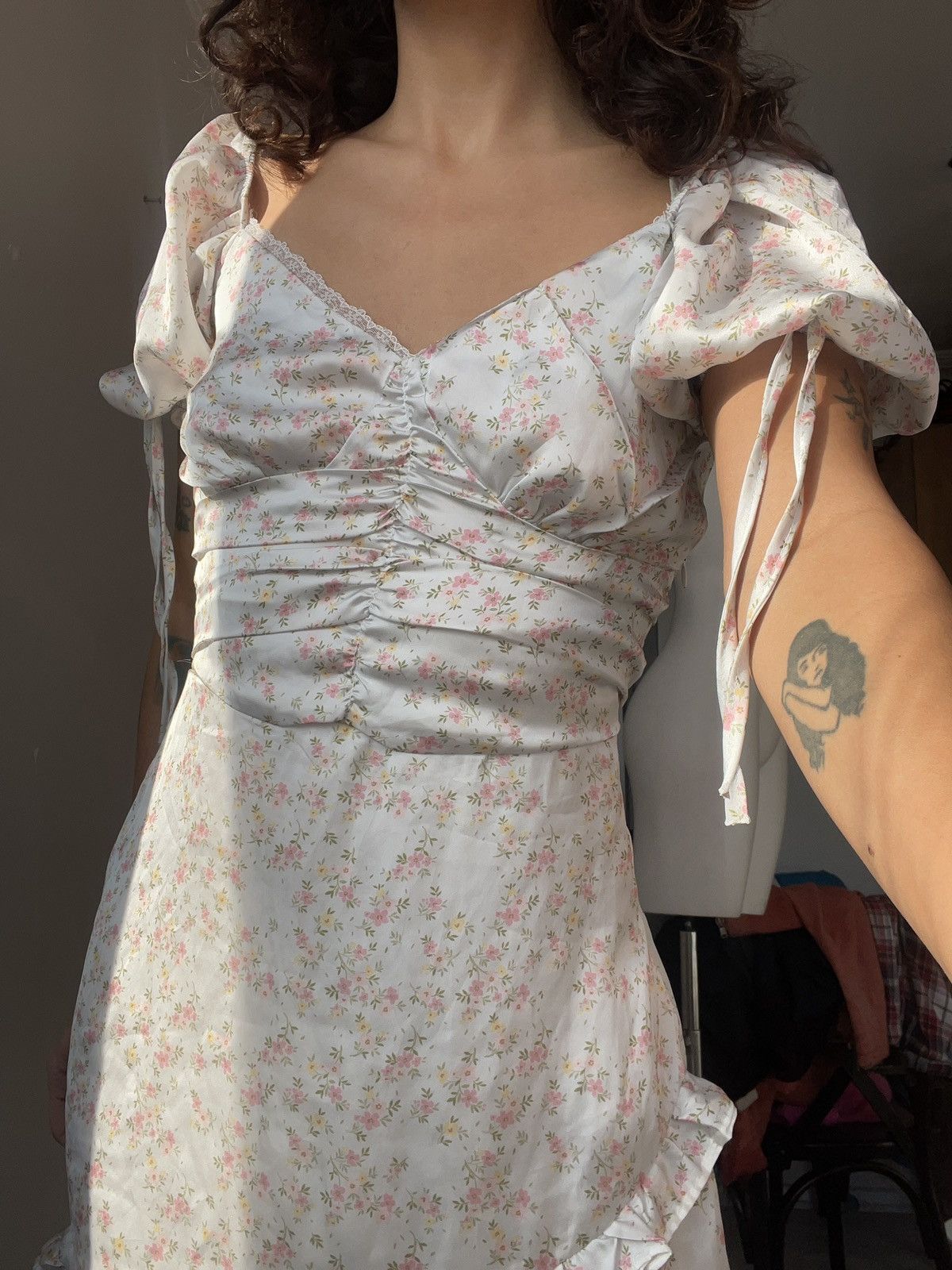 Vintage y2k floral dress Size XS / US 0-2 / IT 36-38 - 2 Thumbnail
