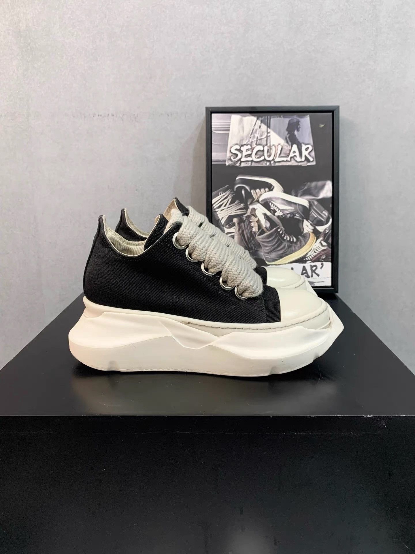 Rick Owens Rick Owens 22SS Thick Lace Tank Sole Low-Top Converse K34 Size US 7 / IT 37 - 4 Thumbnail