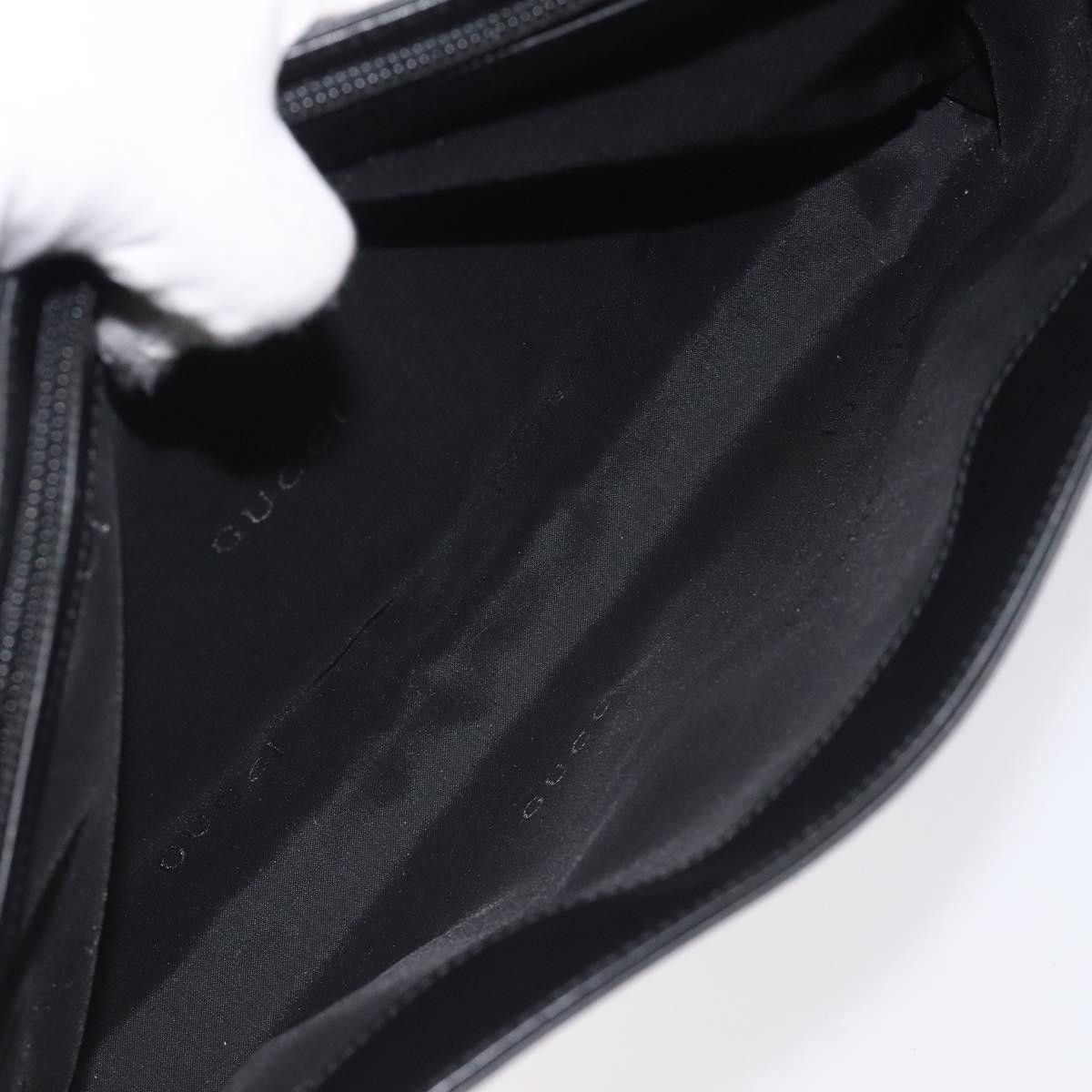 Gucci GUCCI Shoulder Bag Leather Black Silver Size ONE SIZE - 21 Thumbnail