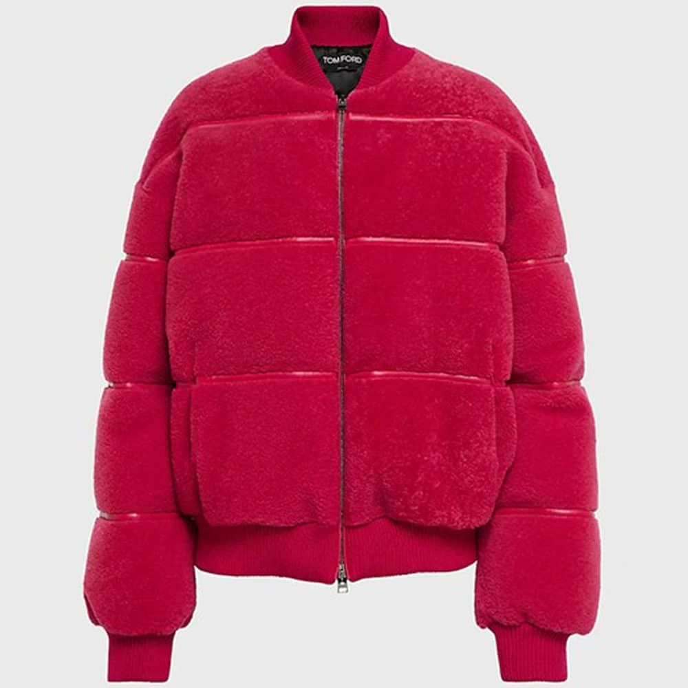 Tom Ford o1loc1c0924 CSF654 Padded Bomber Jacket in Fuchsia Size M / US 6-8 / IT 42-44 - 1 Thumbnail