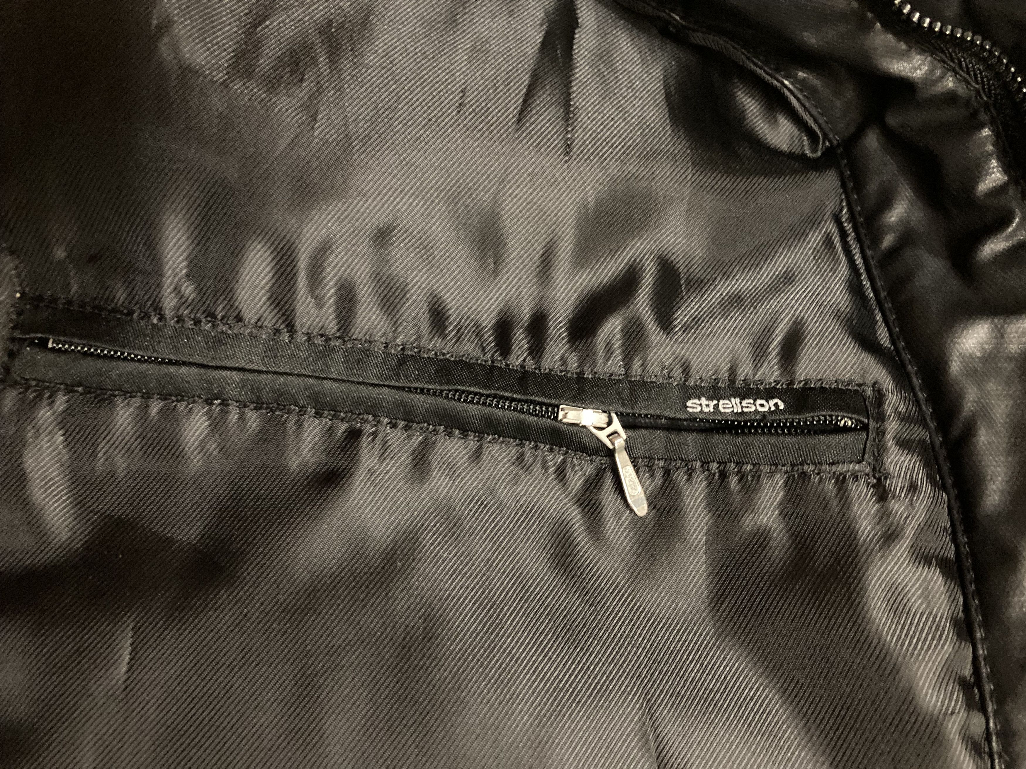 Strellson × Vintage STRELLSON Vintage Black Waxed Denim Light Jacket Size US L / EU 52-54 / 3 - 11 Thumbnail