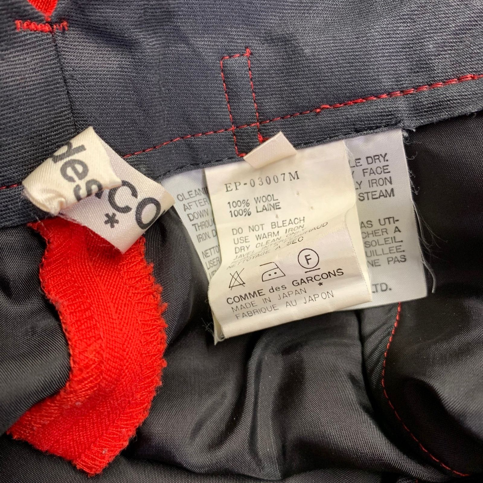 Comme des Garcons COMME des GARCONS Size M Red Wool Jodhpurs Dress Pants Size US 26 / EU 42 - 4 Thumbnail
