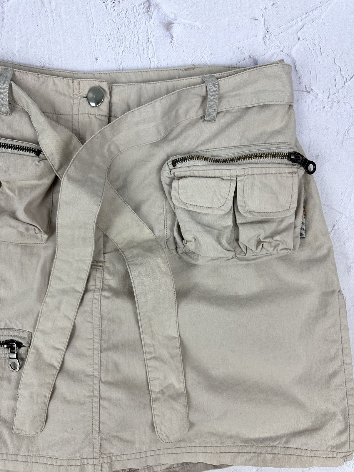 Japanese Brand × Vintage Vintage Cargo Zip Pocket Skirt-Shorts Size 32" / US 10 / IT 46 - 3 Thumbnail
