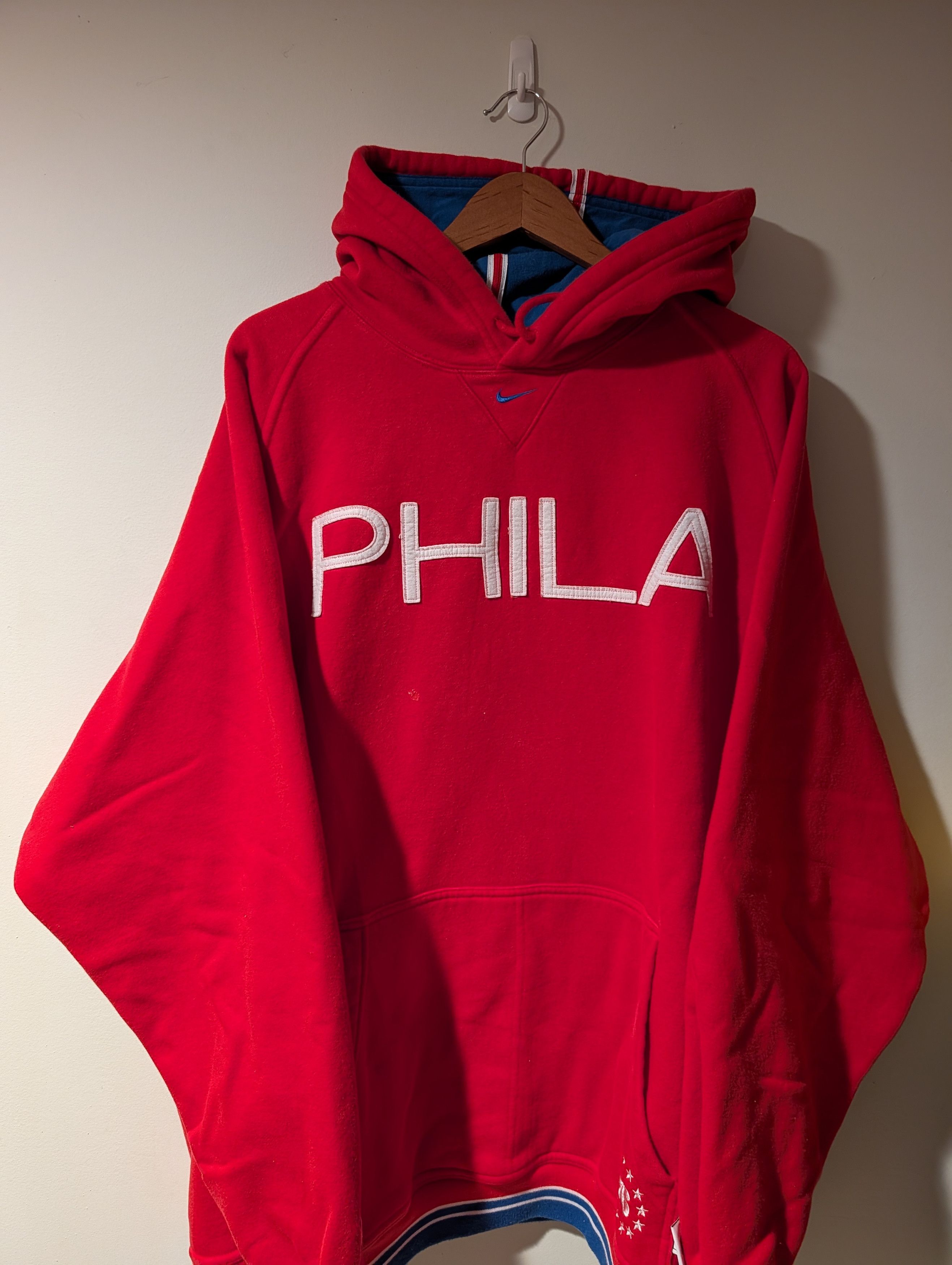 Nike Nike Philadelphia 76ers Hoodie PHILA Center Swoosh Size US XXL / EU 58 / 5 - 1 Thumbnail