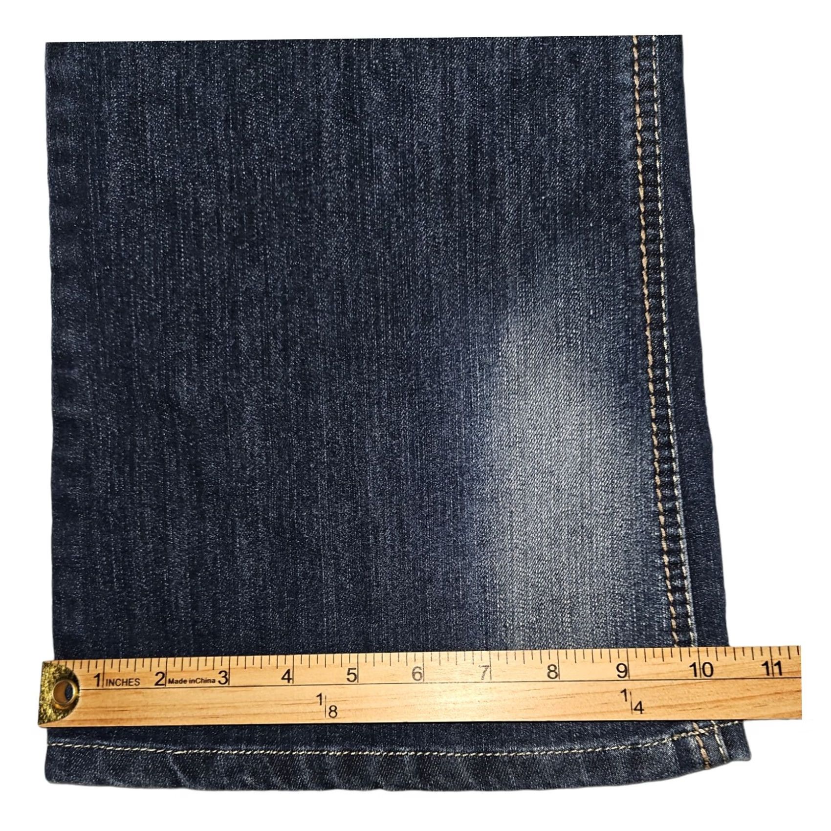 Vintage VINTAGE LEI Sophia Hipster Flare Jeans Women's 17 Short Blue Denim Embroidered Casual Size 38" / US 16 / IT 52 - 7 Thumbnail