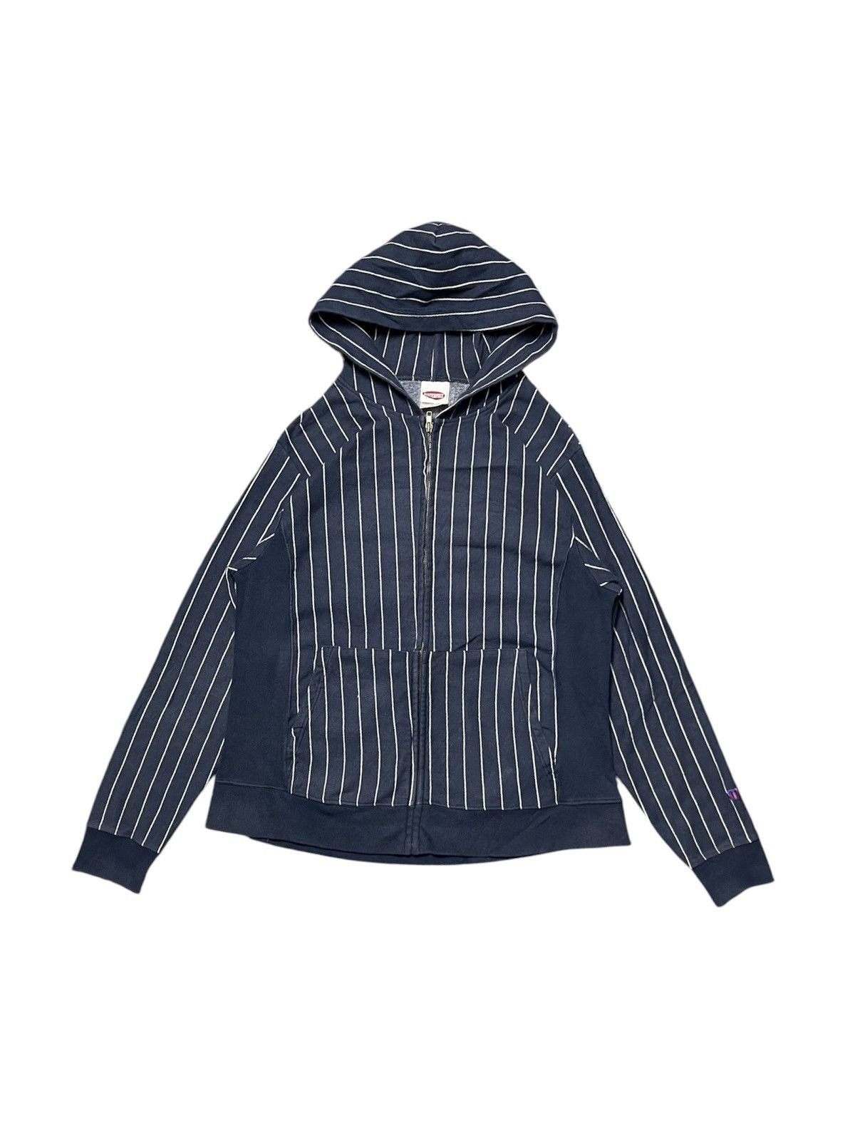 MasterPiece 00s MASTERPIECE STRIPES HOODIE ZIPPER RARE Size US L / EU 52-54 / 3 - 1 Thumbnail