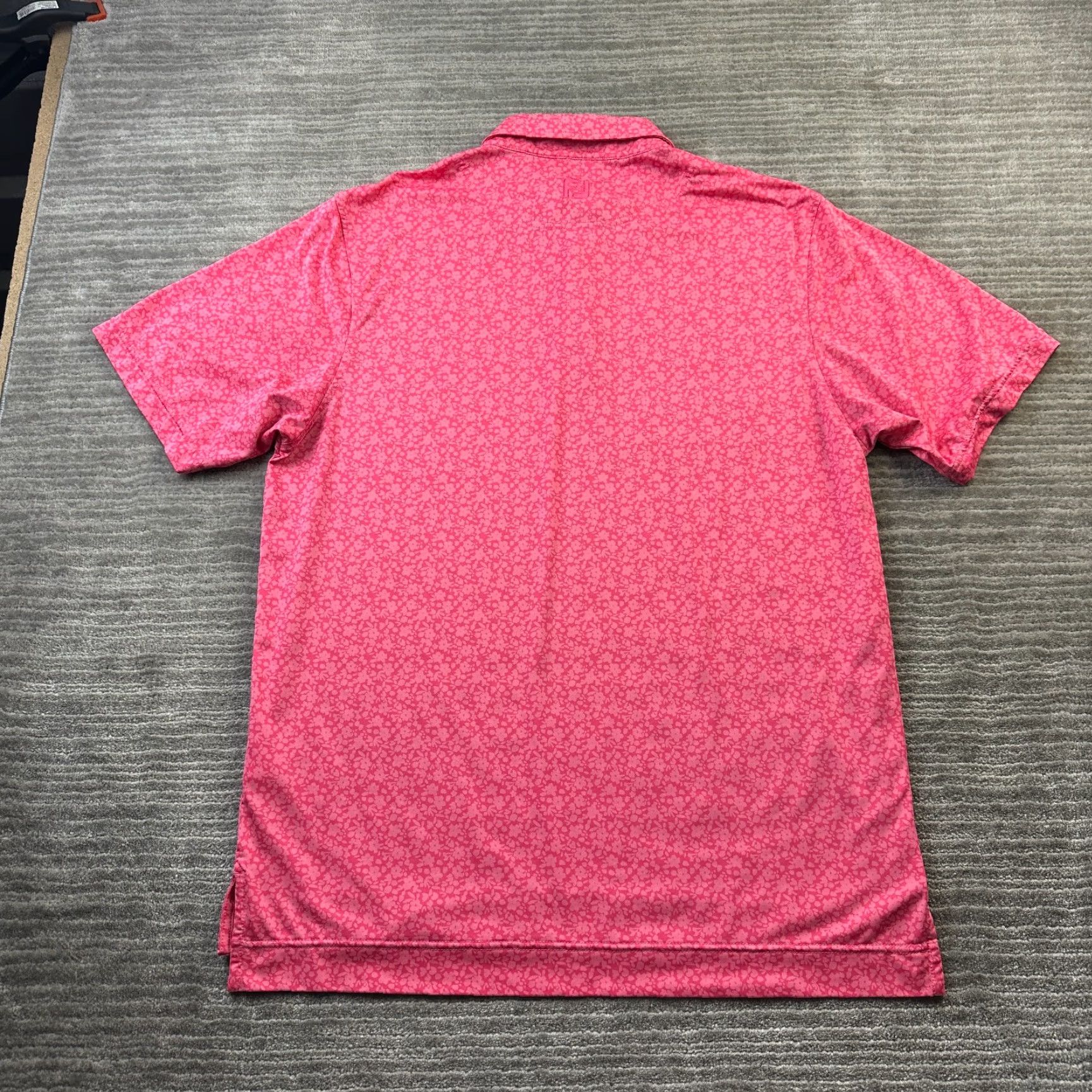 Footjoy FootJoy Polo Shirt Mens M Pink All Over Print Golf Performance Shirt Size US M / EU 48-50 / 2 - 3 Thumbnail