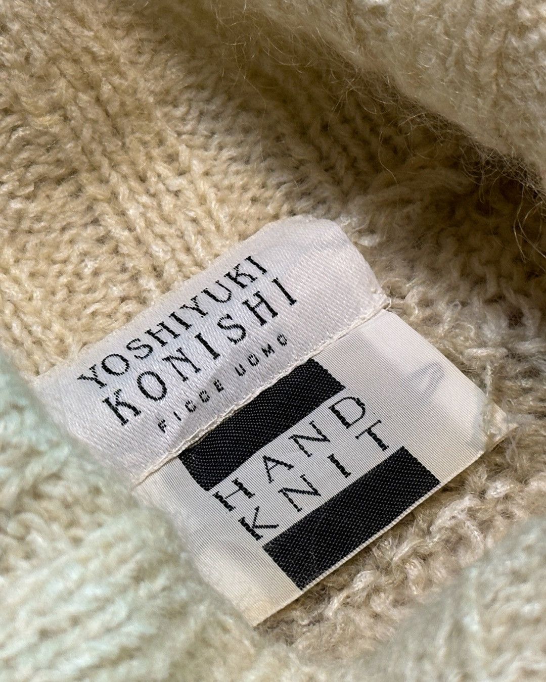 Yoshiyuki Konishi Ficce Uomo SS98 Hand Knit Sandworm Sweater Size US L / EU 52-54 / 3 - 5 Thumbnail