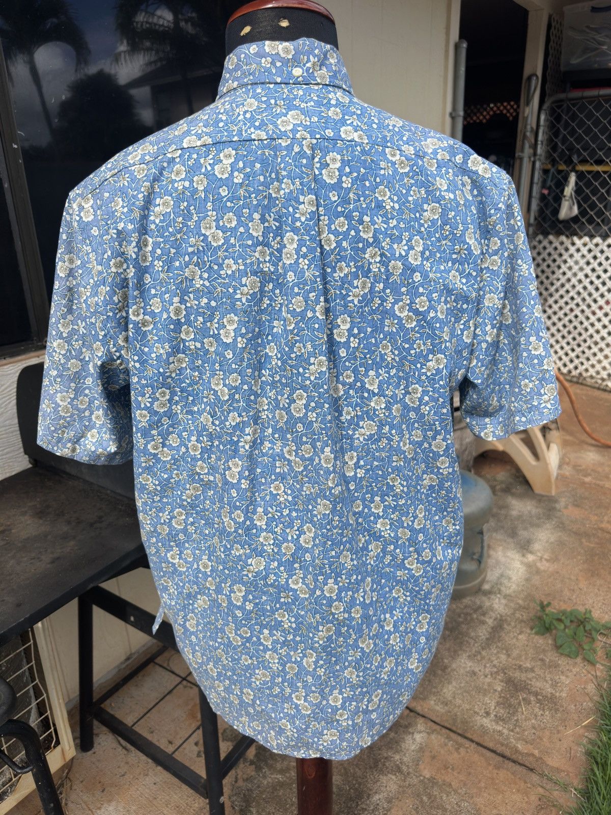 Reyn Spooner PreOwned Reyn Spooner Classic Blue Hawaiian Print Men's M Size US M / EU 48-50 / 2 - 2 Thumbnail