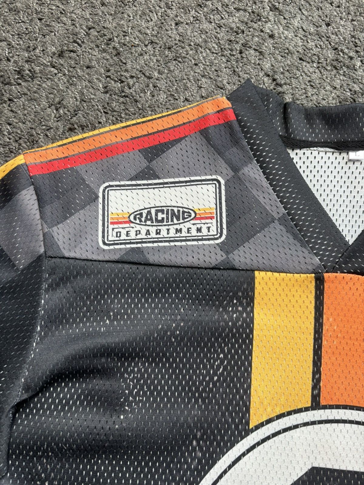 Japanese Brand Vintage oversize number 3 racing black red football jersey Size US L / EU 52-54 / 3 - 6 Thumbnail