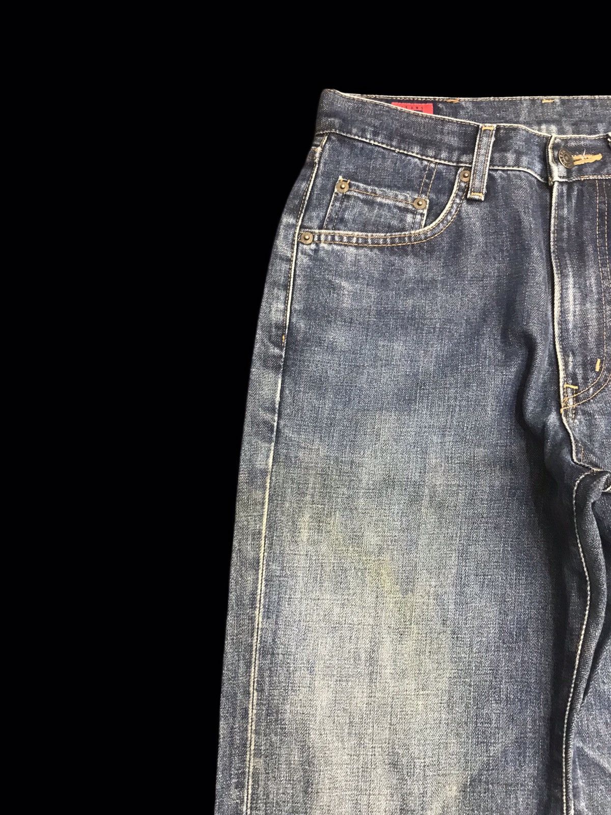 Edwin 💥90s Style💥Vintage EDWIN 503z Mudwash Distressed Denim F46 Size US 28 / EU 44 - 3 Thumbnail