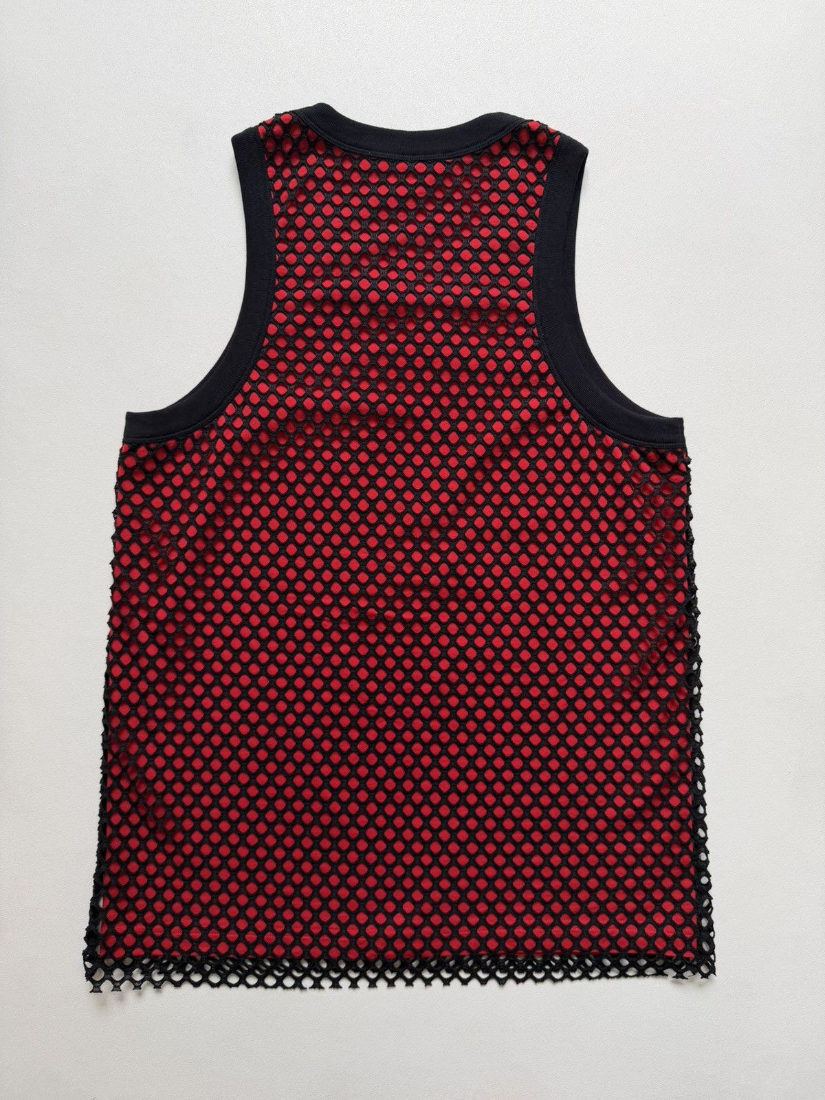 Wales Bonner ‘Record’ Black/Red Mesh Vest Size US M / EU 48-50 / 2 - 15 Thumbnail