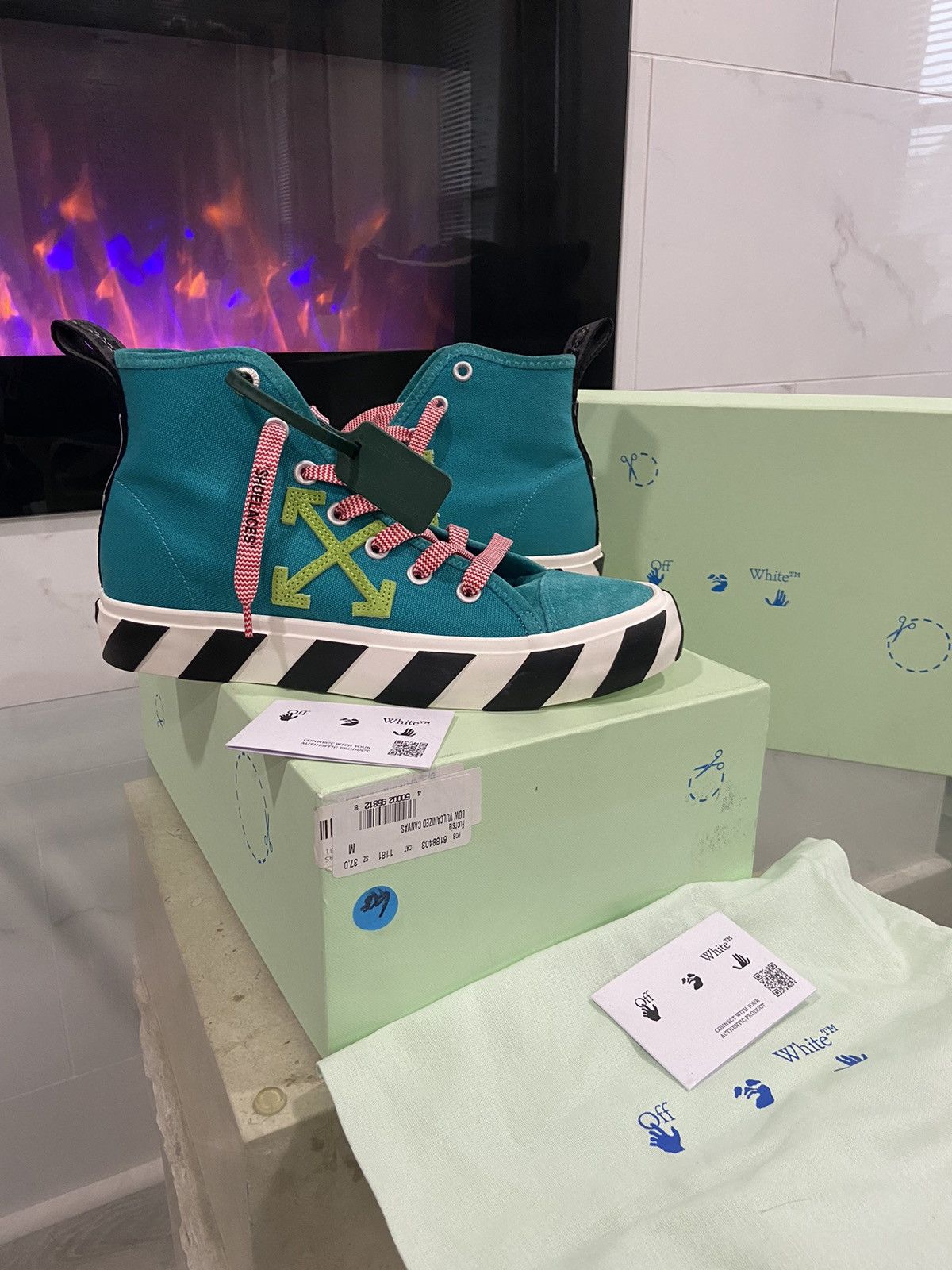 Off-White Off-White Vulcanized Mid Sneakers - Multi - Size 9 Size US 9 / EU 42 - 3 Thumbnail